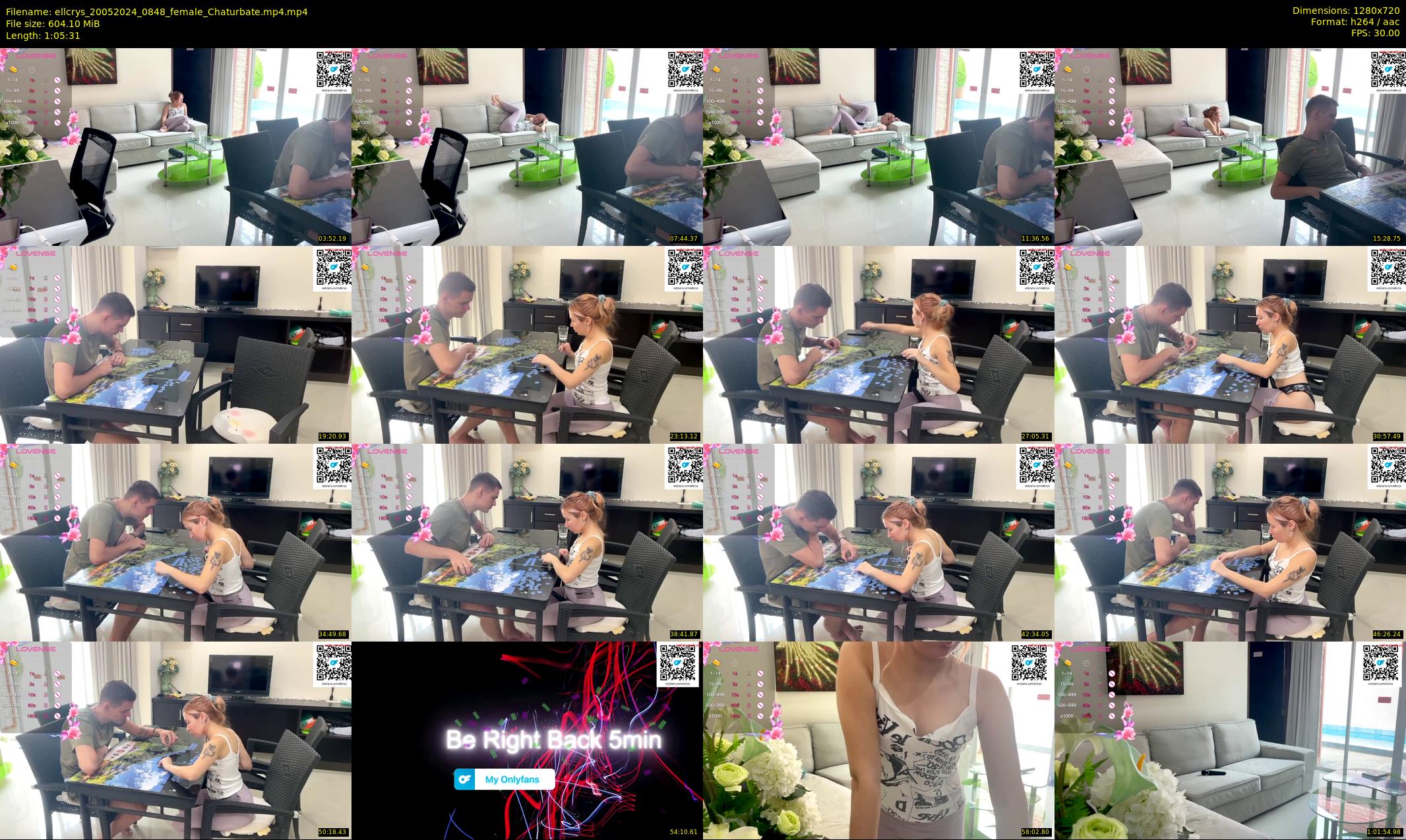 ellcrys — 66 minute Chaturbate couple cam show recording, 720p, May 20, 2024