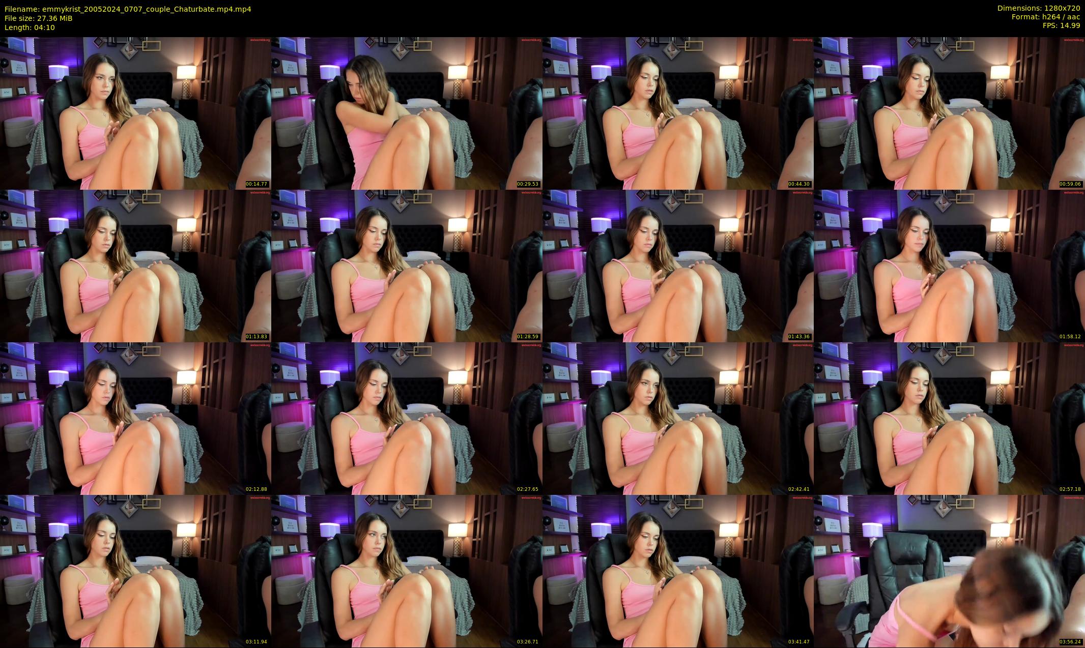 emmykrist — 5 minute Chaturbate couple cam show recording, 720p, May 20, 2024