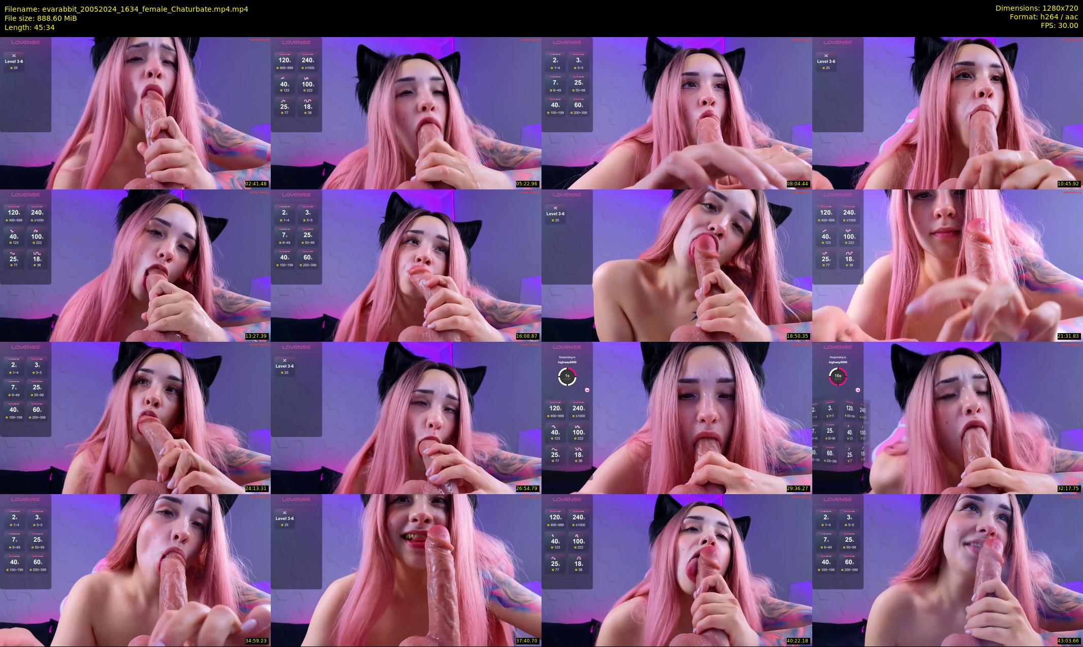 evarabbit — 46 minute Chaturbate female cam show recording, 720p, May 20, 2024