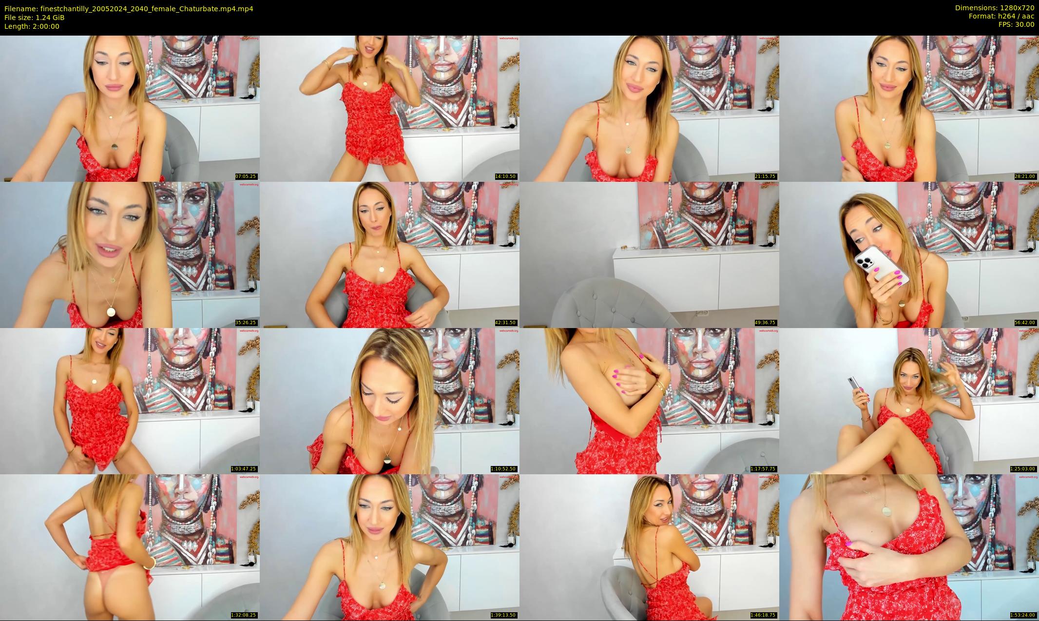 finestchantilly — 120 minute Chaturbate female cam show recording, 720p, May 20, 2024