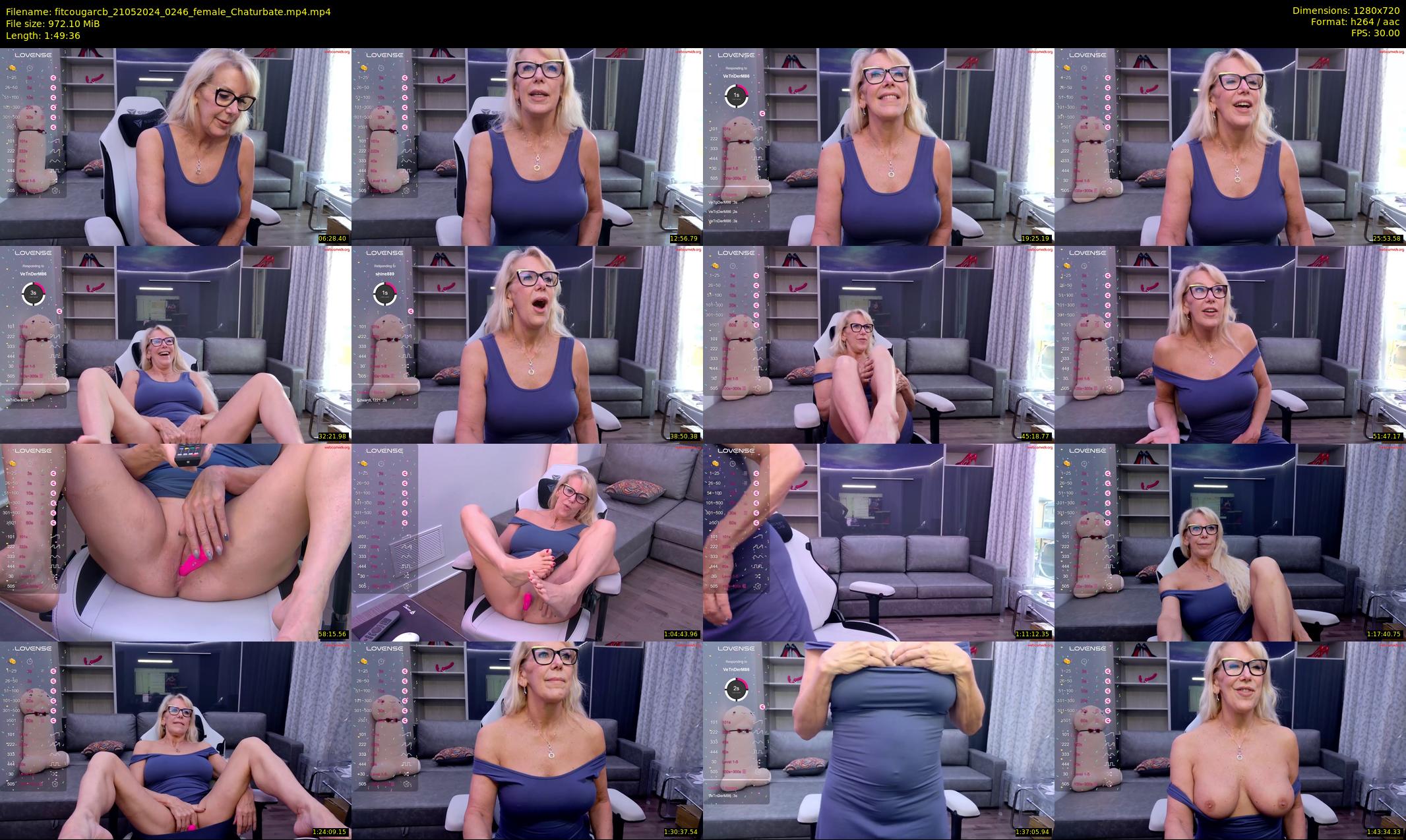 fitcougarcb — 110 minute Chaturbate female cam show recording, 720p, May 21, 2024