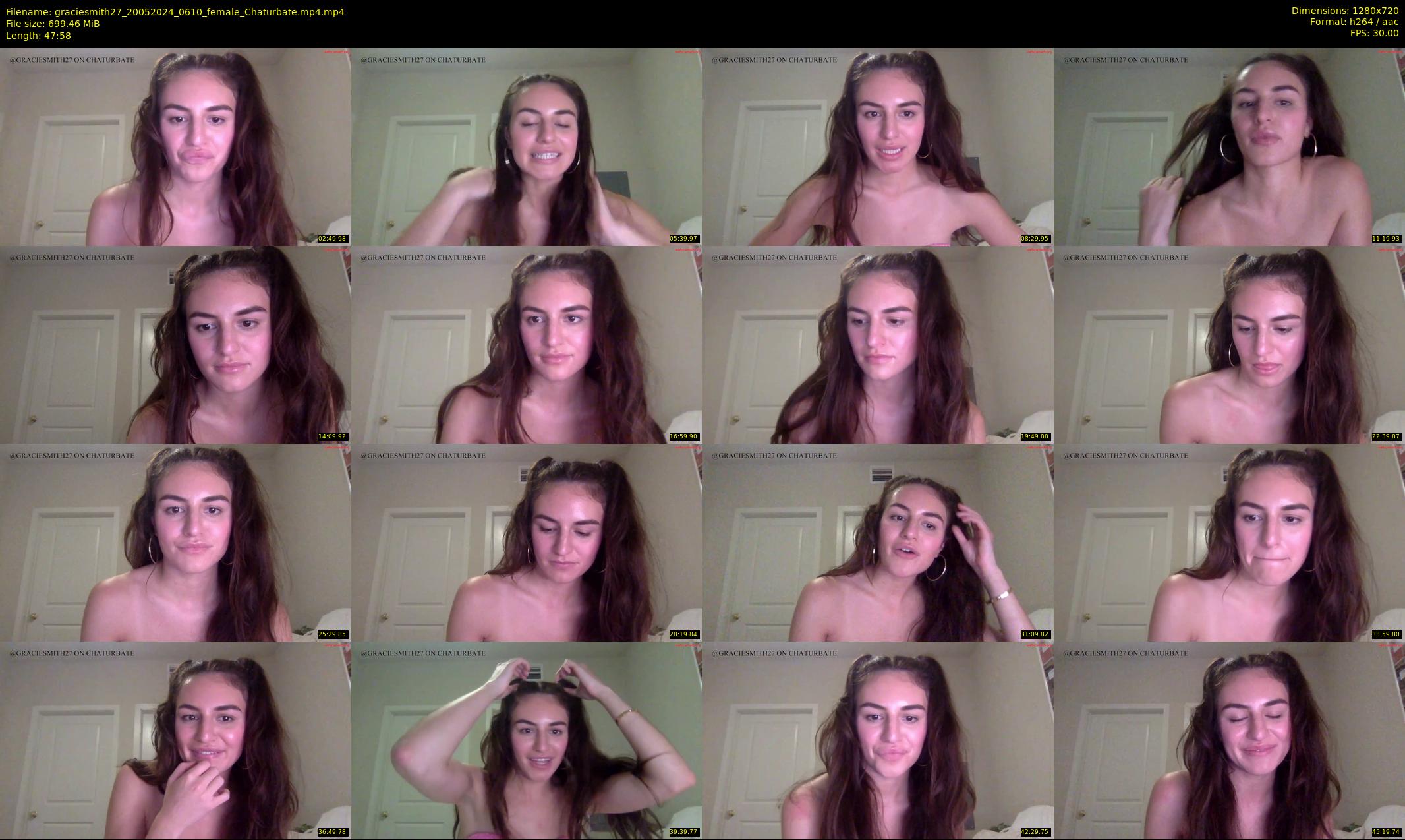 graciesmith27 — 48 minute Chaturbate female cam show recording, 720p, May 20, 2024