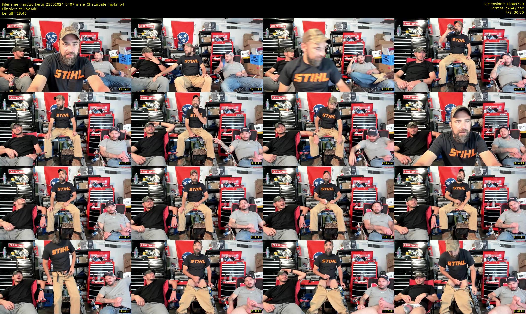hardworkertn — 19 minute Chaturbate male cam show recording, 720p, May 21, 2024
