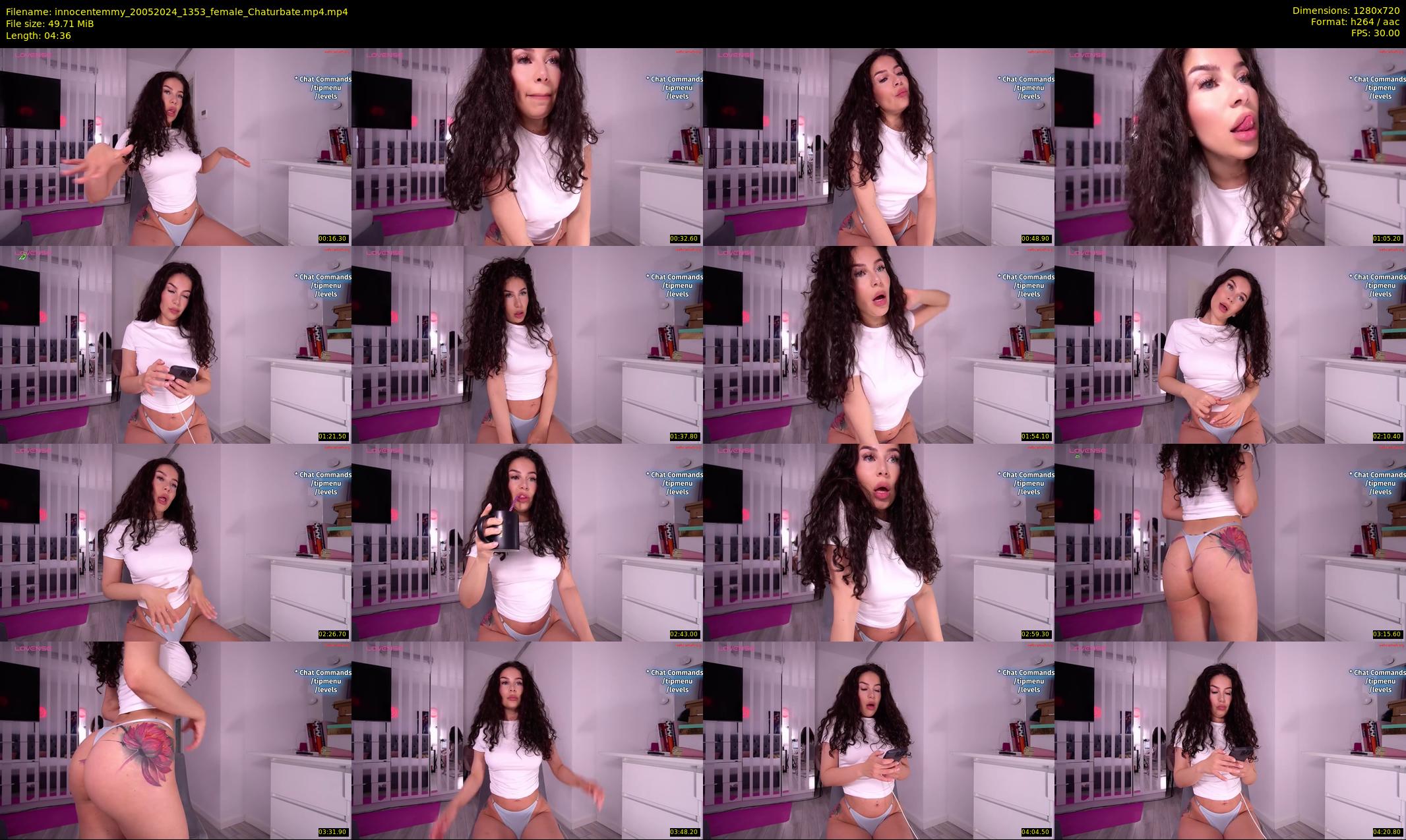 innocentemmy — 5 minute Chaturbate female cam show recording, 720p, May 20, 2024