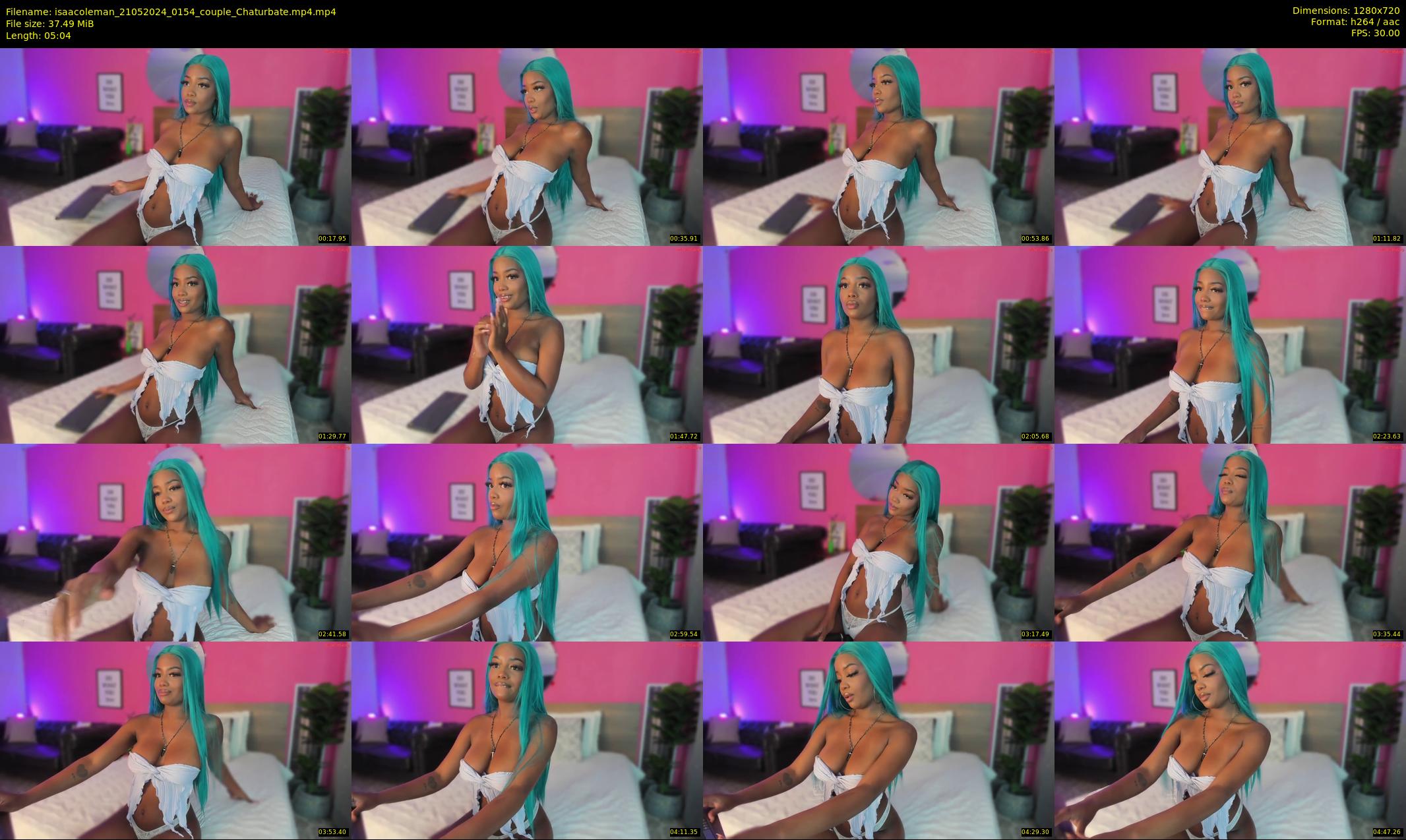 isaacoleman — 6 minute Chaturbate female cam show recording, 720p, May 21, 2024