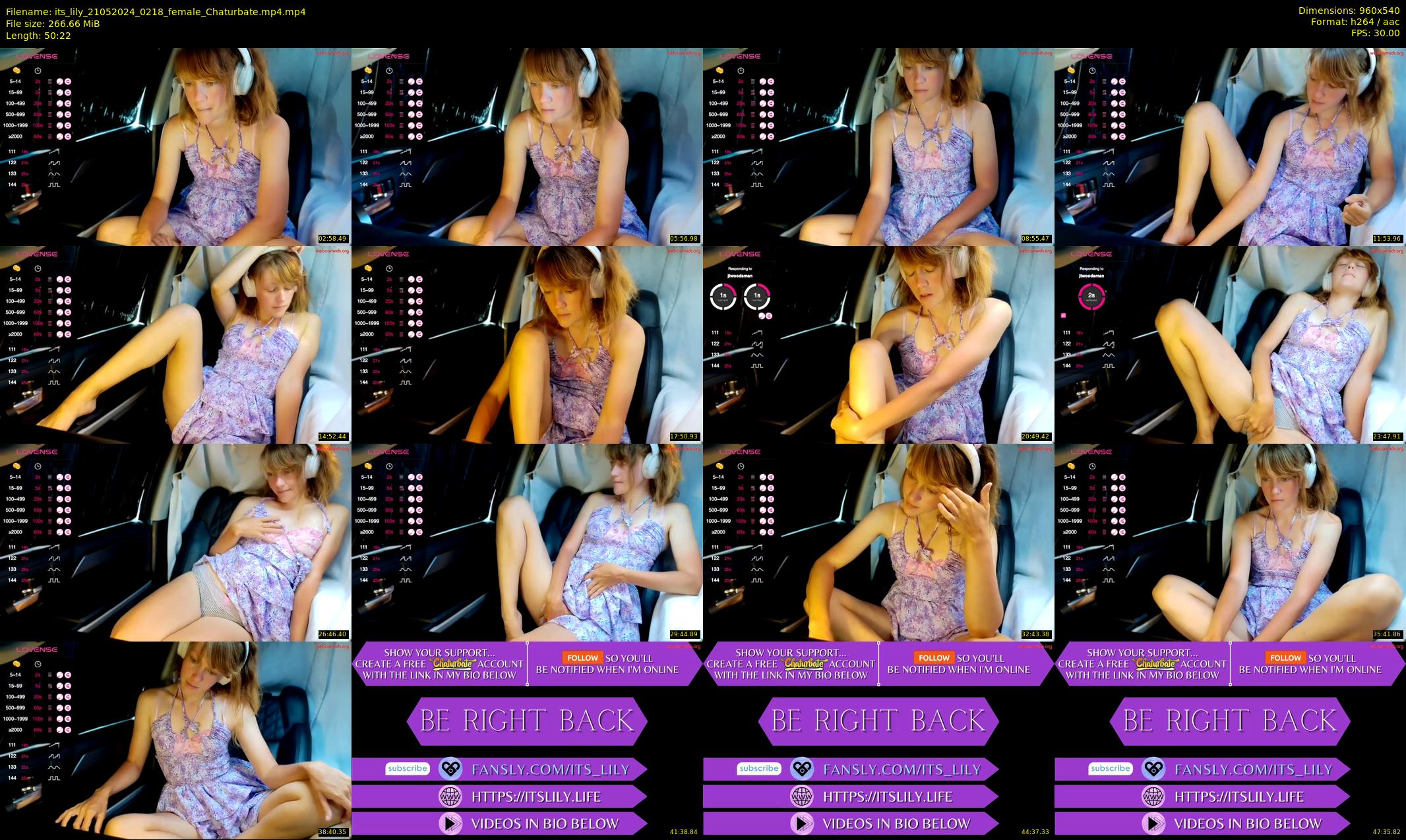 its_lily — 51 minute Chaturbate female cam show recording, 480p, May 21, 2024