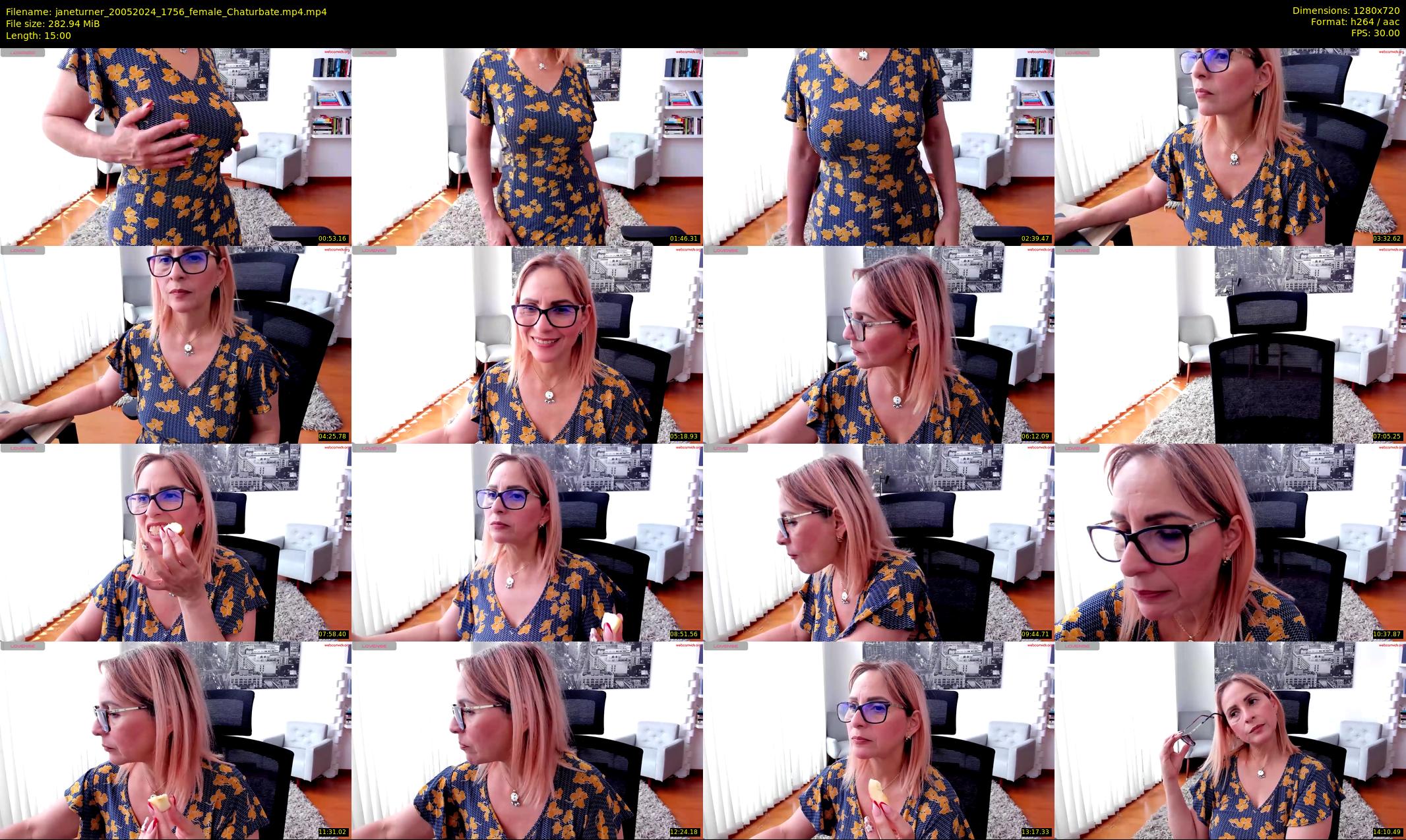 janeturner — 15 minute Chaturbate female cam show recording, 720p, May 20, 2024