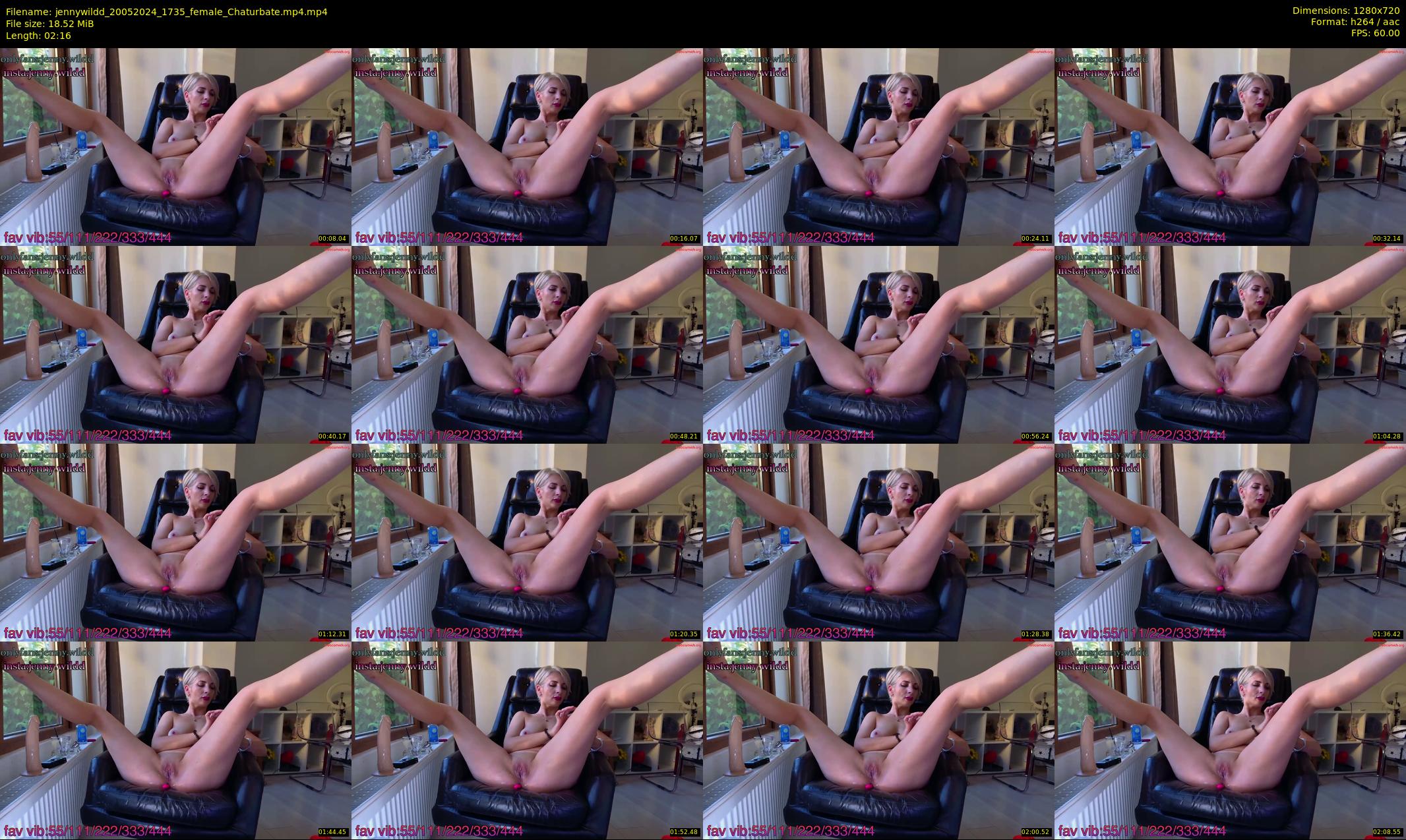 jennywildd — 3 minute Chaturbate female cam show recording, 720p, May 20, 2024