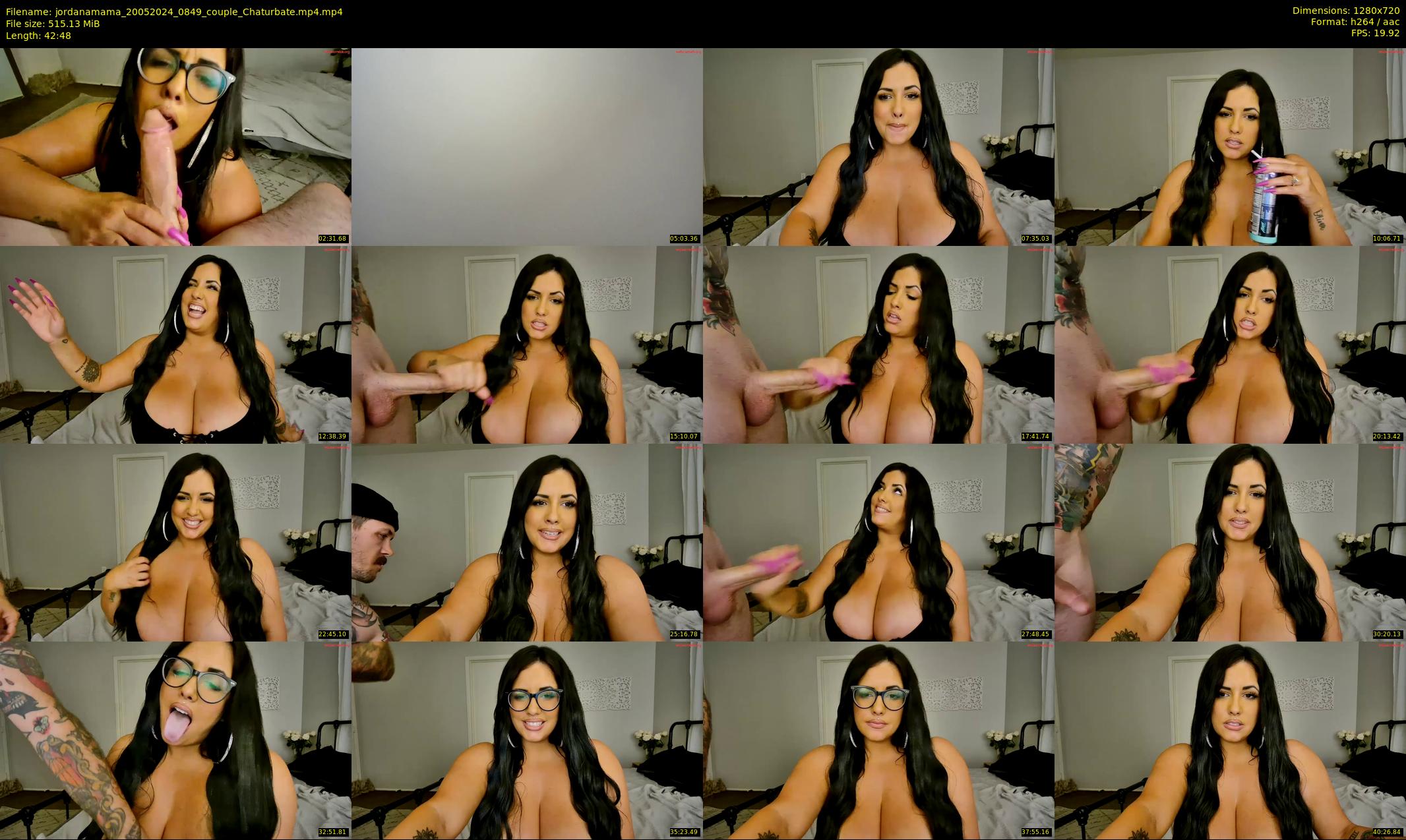 jordanamama — 43 minute Chaturbate couple cam show recording, 720p, May 20, 2024