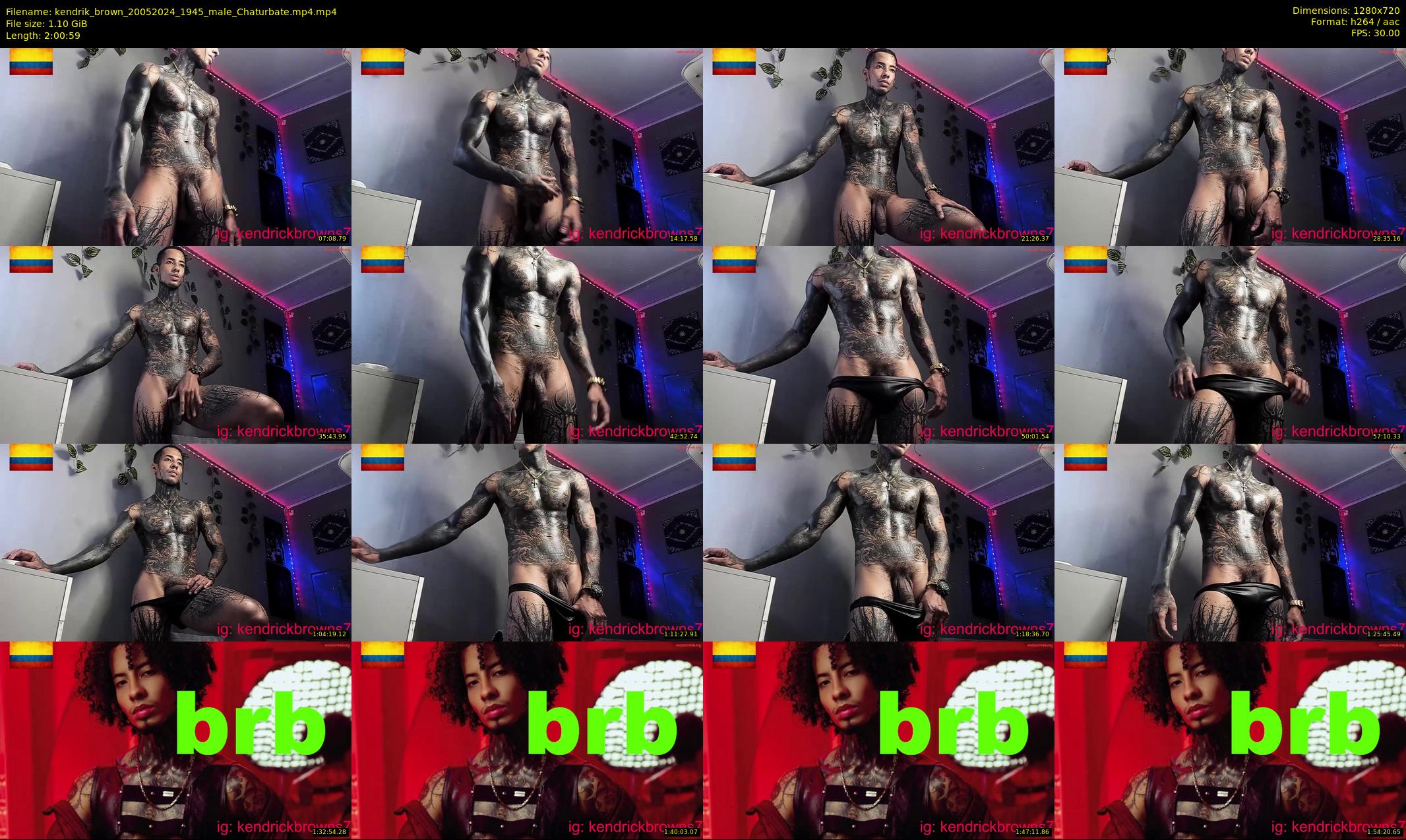 kendrik_brown — 121 minute Chaturbate male cam show recording, 720p, May 20, 2024