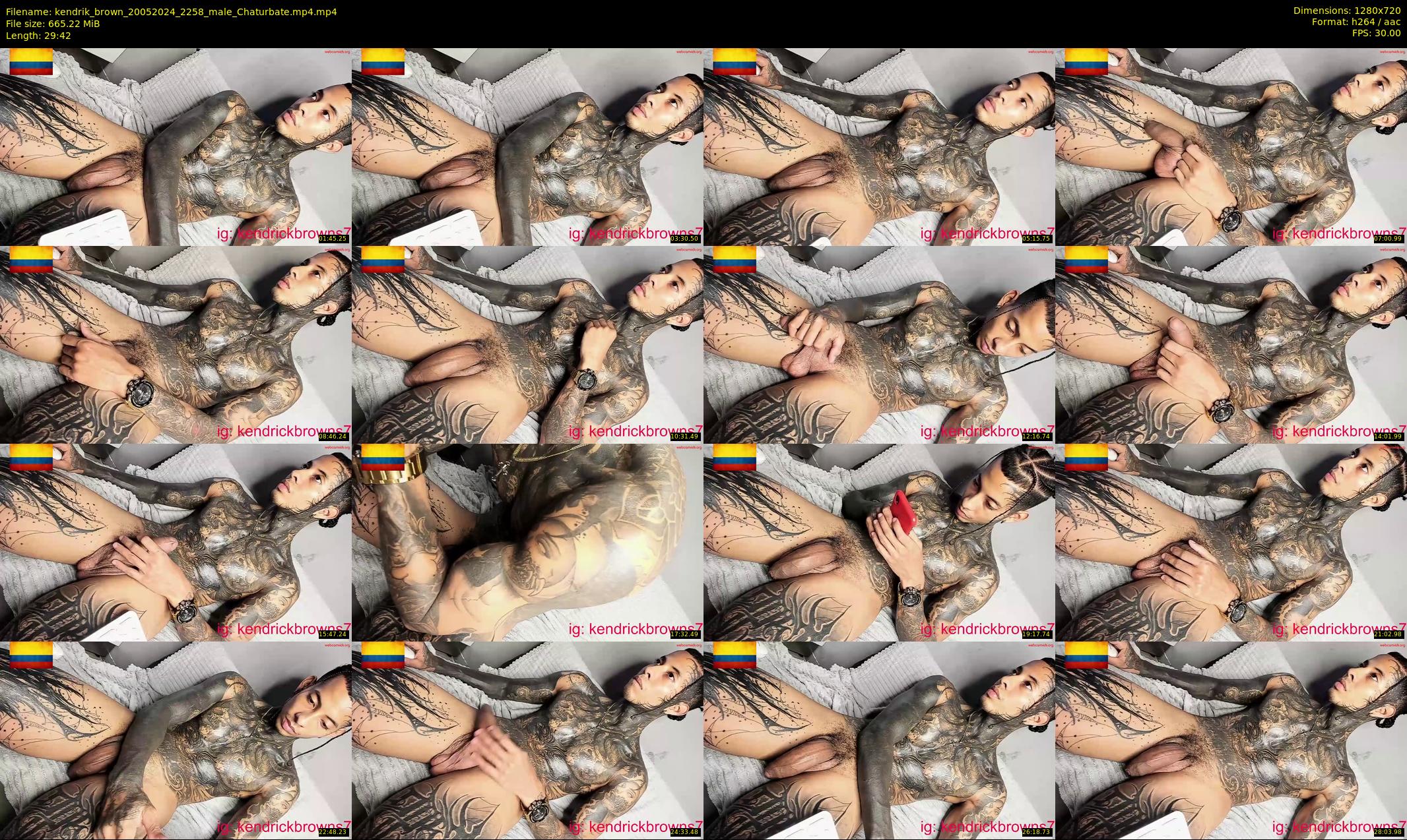 kendrik_brown — 30 minute Chaturbate male cam show recording, 720p, May 20, 2024