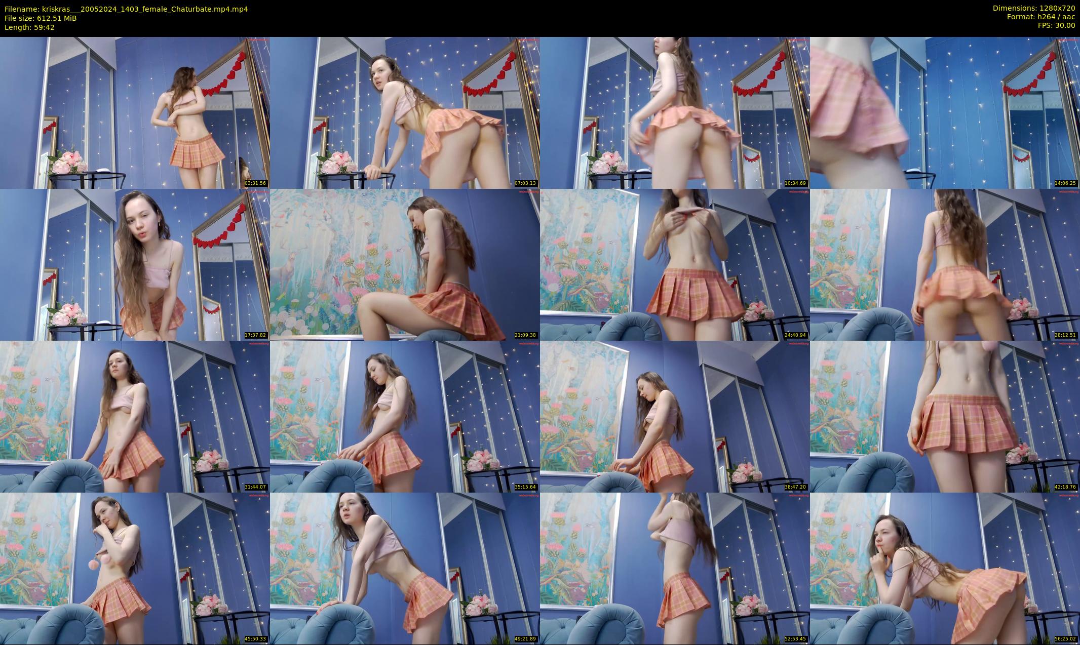 kriskras__ — 60 minute Chaturbate female cam show recording, 720p, May 20, 2024