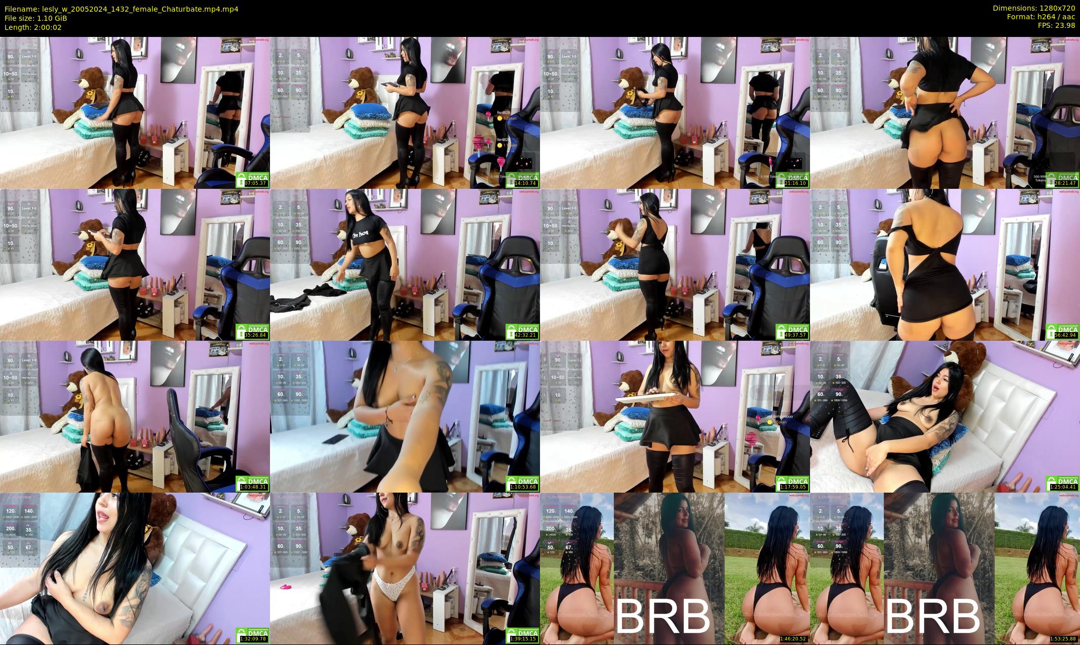 lesly_w — 121 minute Chaturbate female cam show recording, 720p, May 20, 2024