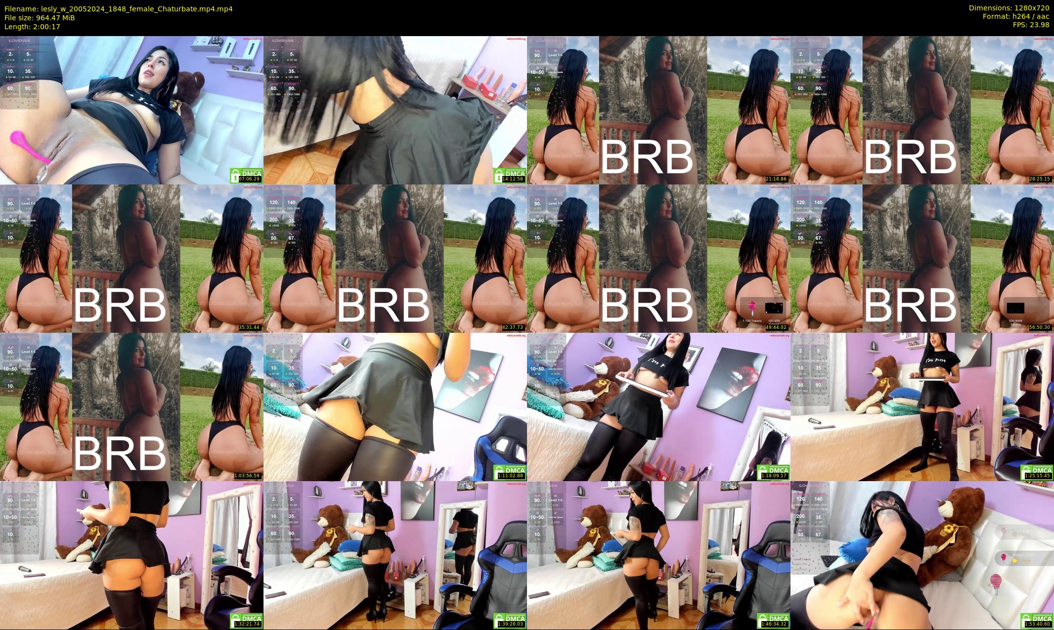 lesly_w — 121 minute Chaturbate female cam show recording, 720p, May 20, 2024