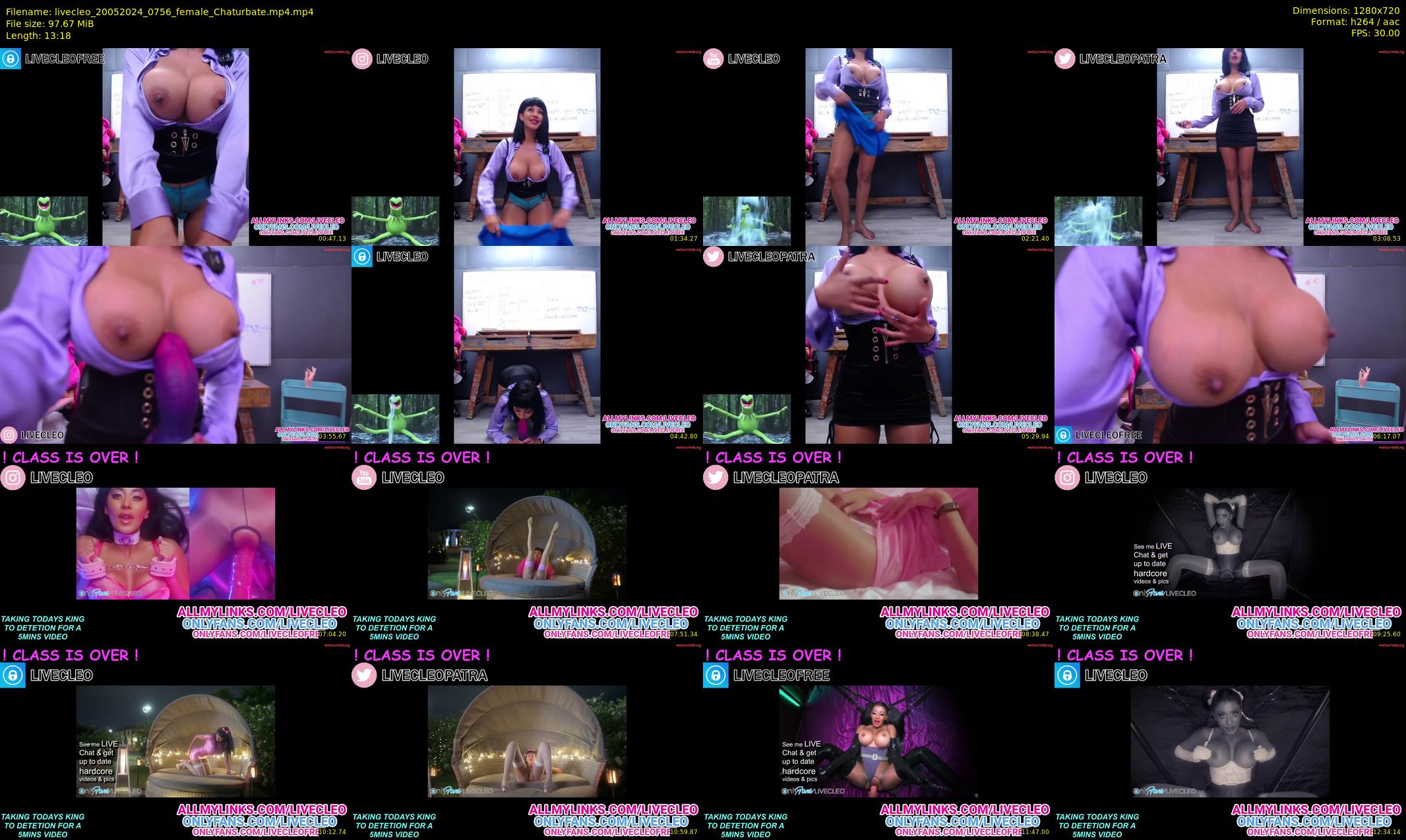 livecleo — 14 minute Chaturbate female cam show recording, 720p, May 20, 2024