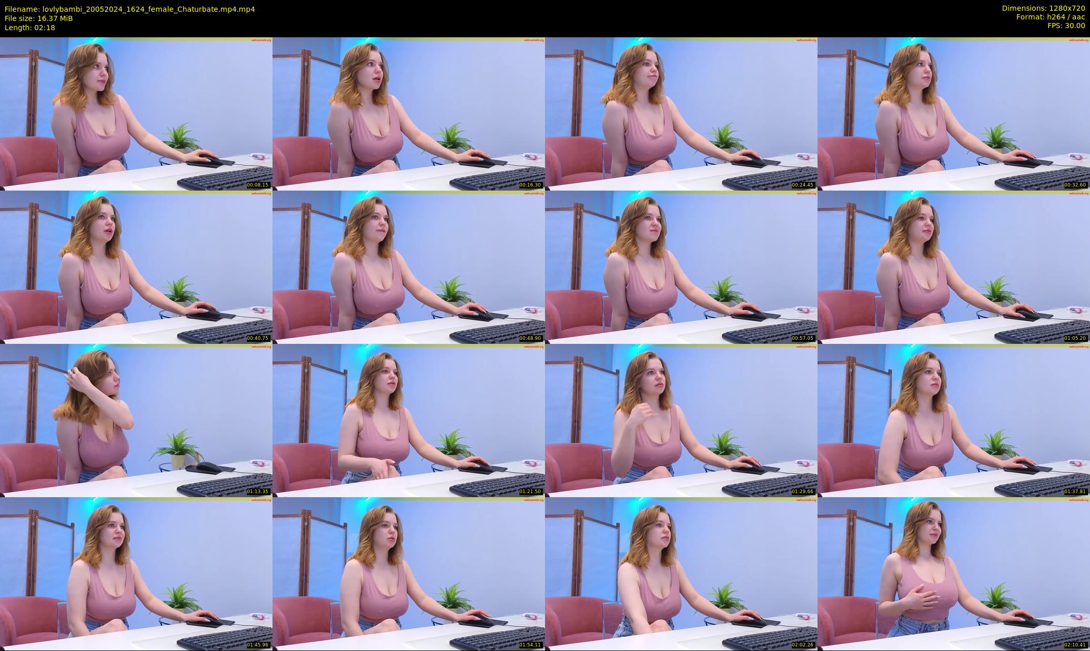 lovlybambi — 3 minute Chaturbate female cam show recording, 720p, May 20, 2024