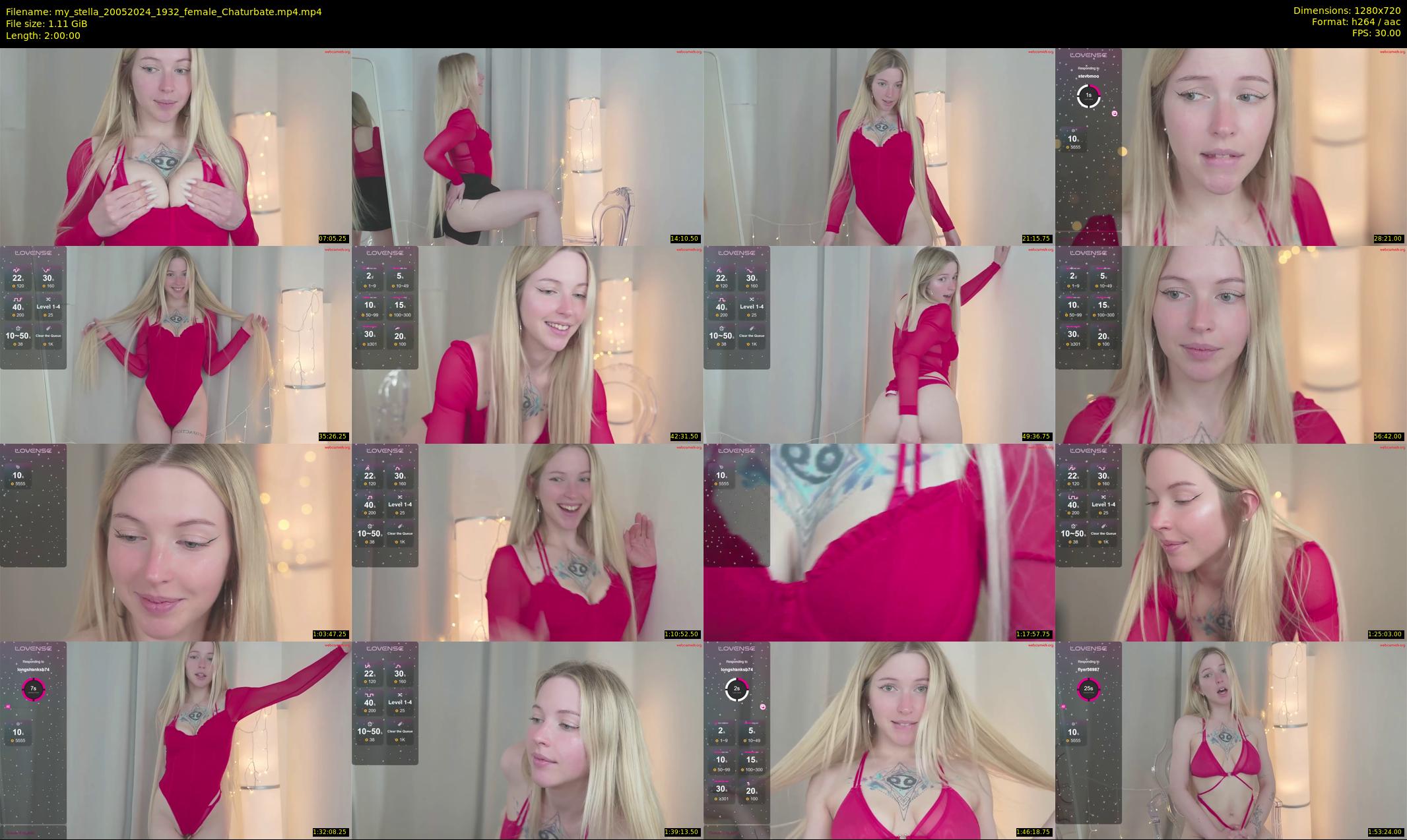 my_stella — 120 minute Chaturbate female cam show recording, 720p, May 20, 2024