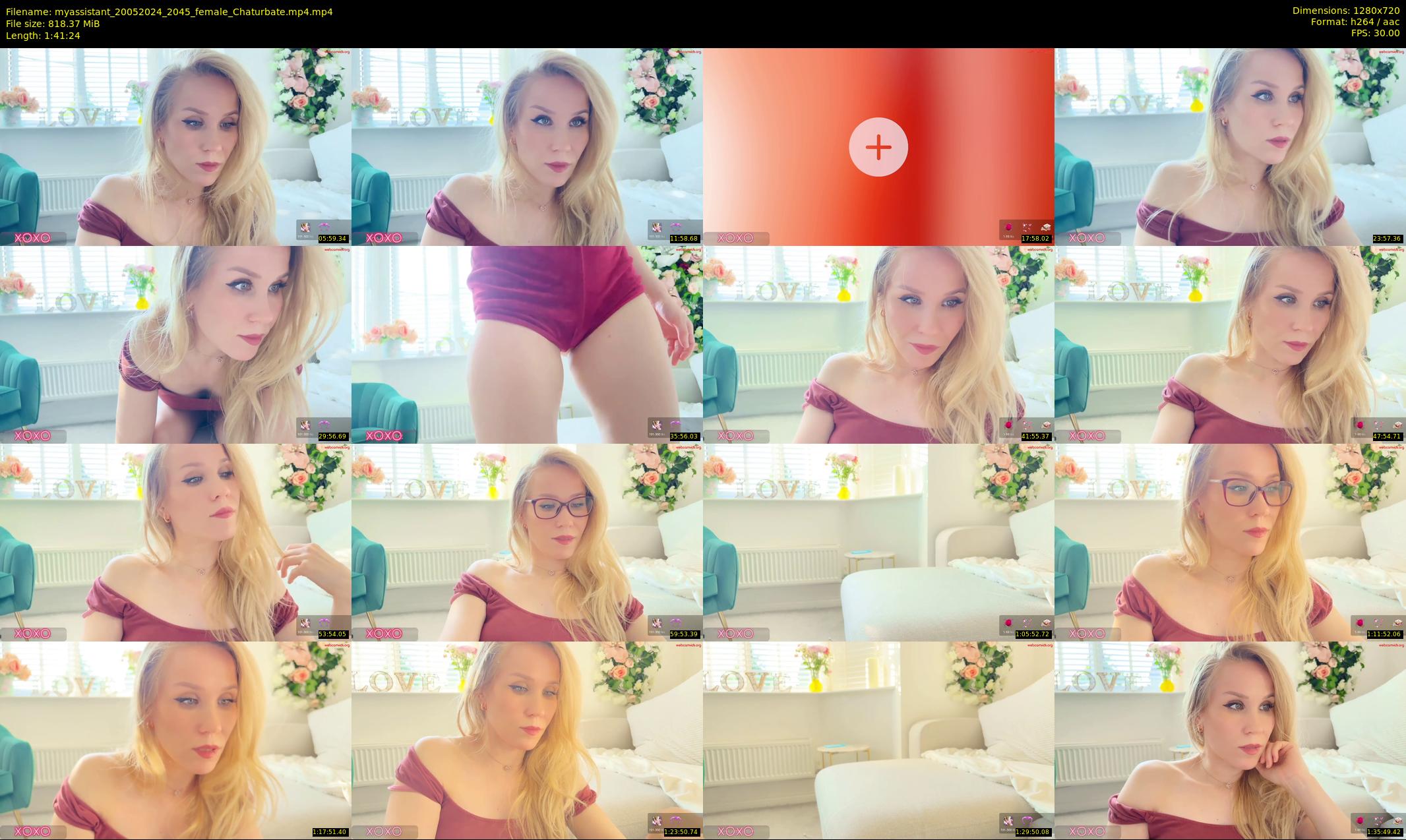 myassistant — 102 minute Chaturbate female cam show recording, 720p, May 20, 2024