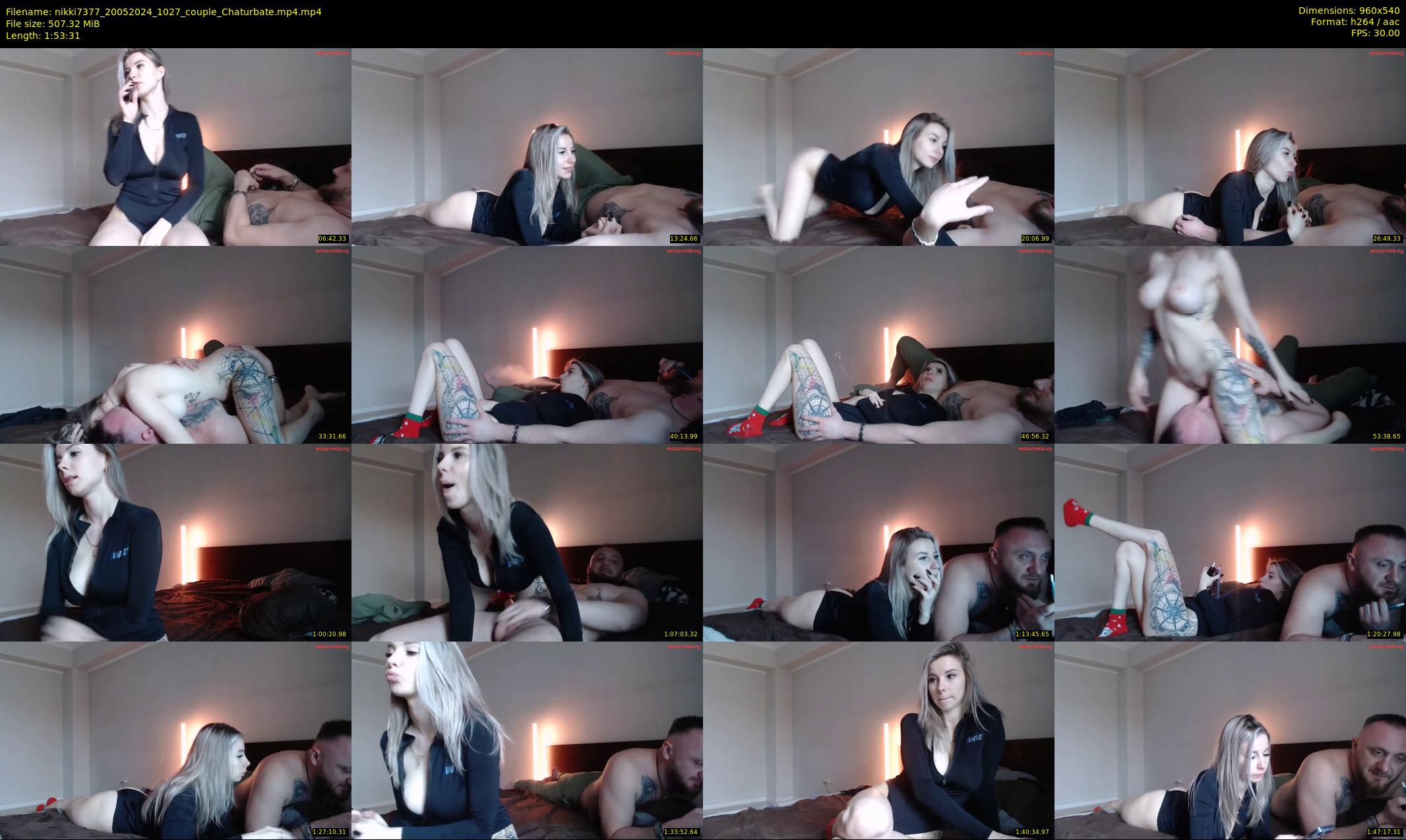 nikki7377 — 114 minute Chaturbate couple cam show recording, 480p, May 20, 2024