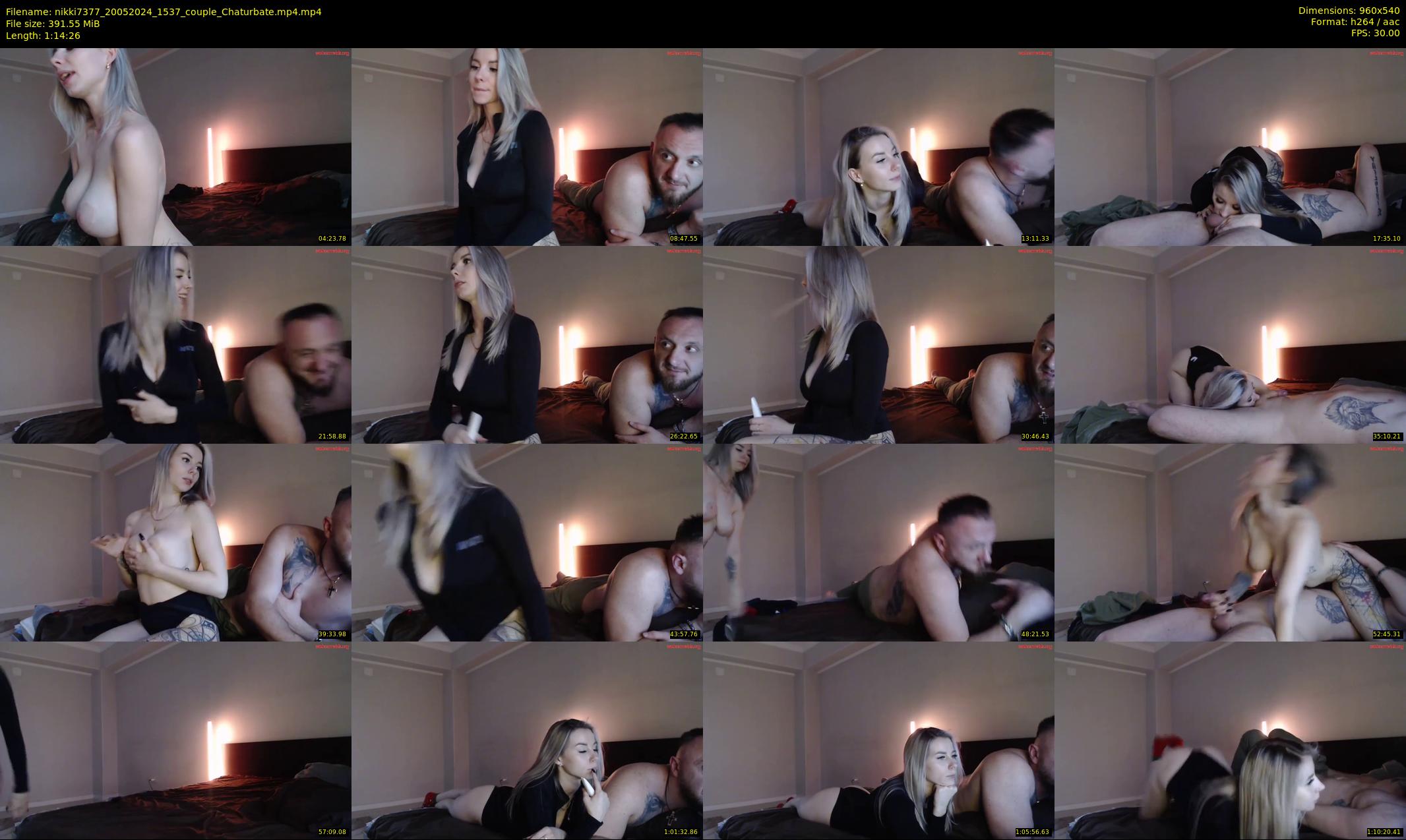 nikki7377 — 75 minute Chaturbate couple cam show recording, 480p, May 20, 2024