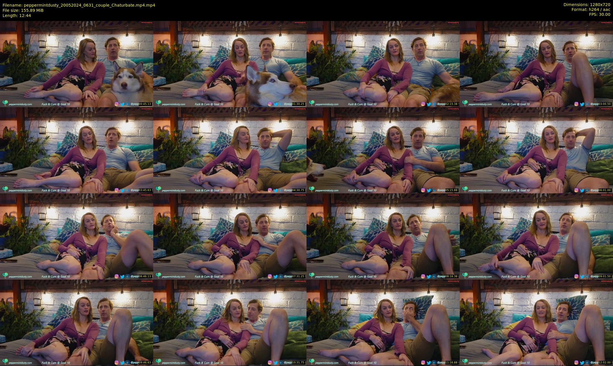 peppermintdusty — 13 minute Chaturbate couple cam show recording, 720p, May 20, 2024