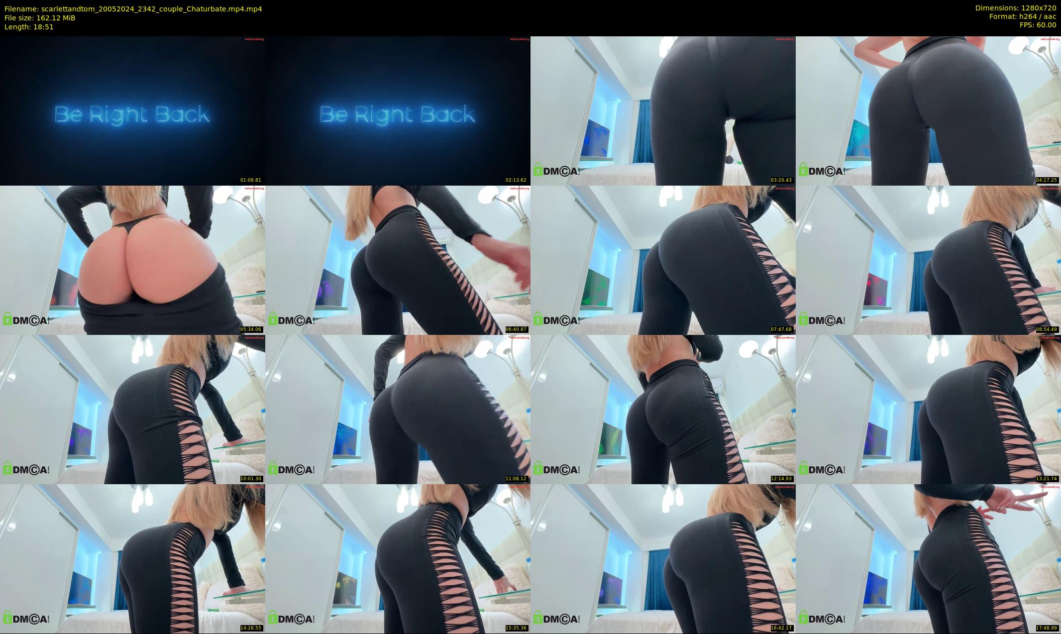 scarlettandtom — 19 minute Chaturbate couple cam show recording, 720p, May 20, 2024