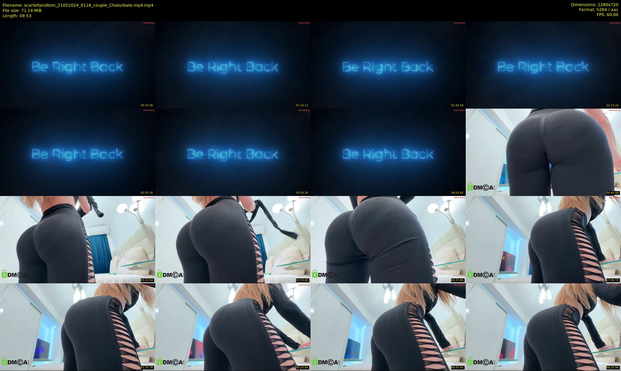 scarlettandtom — 10 minute Chaturbate couple cam show recording, 720p, May 21, 2024