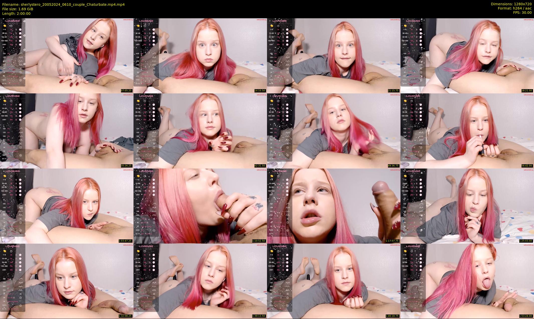 sherlystero — 120 minute Chaturbate couple cam show recording, 720p, May 20, 2024
