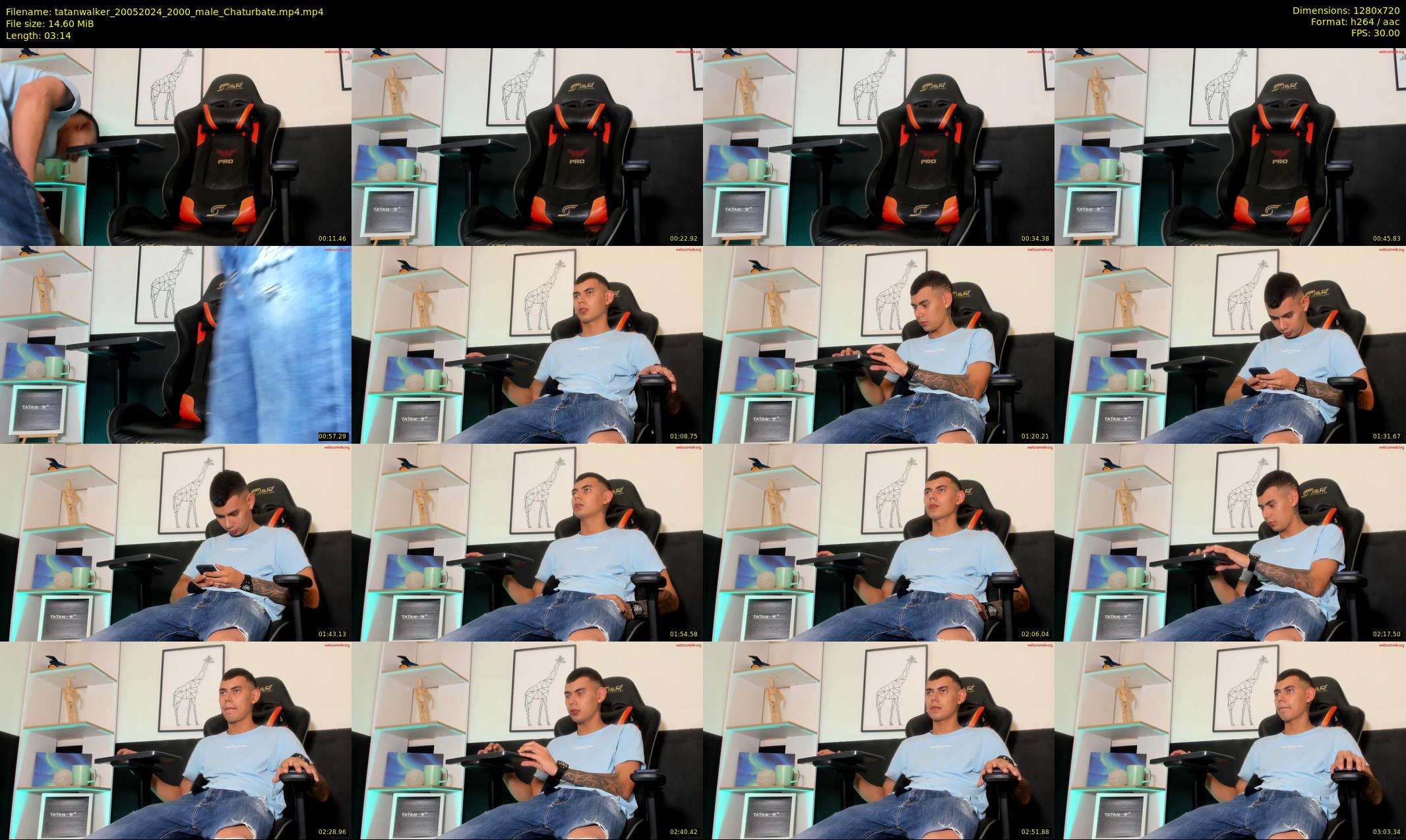 tatanwalker — 4 minute Chaturbate male cam show recording, 720p, May 20, 2024