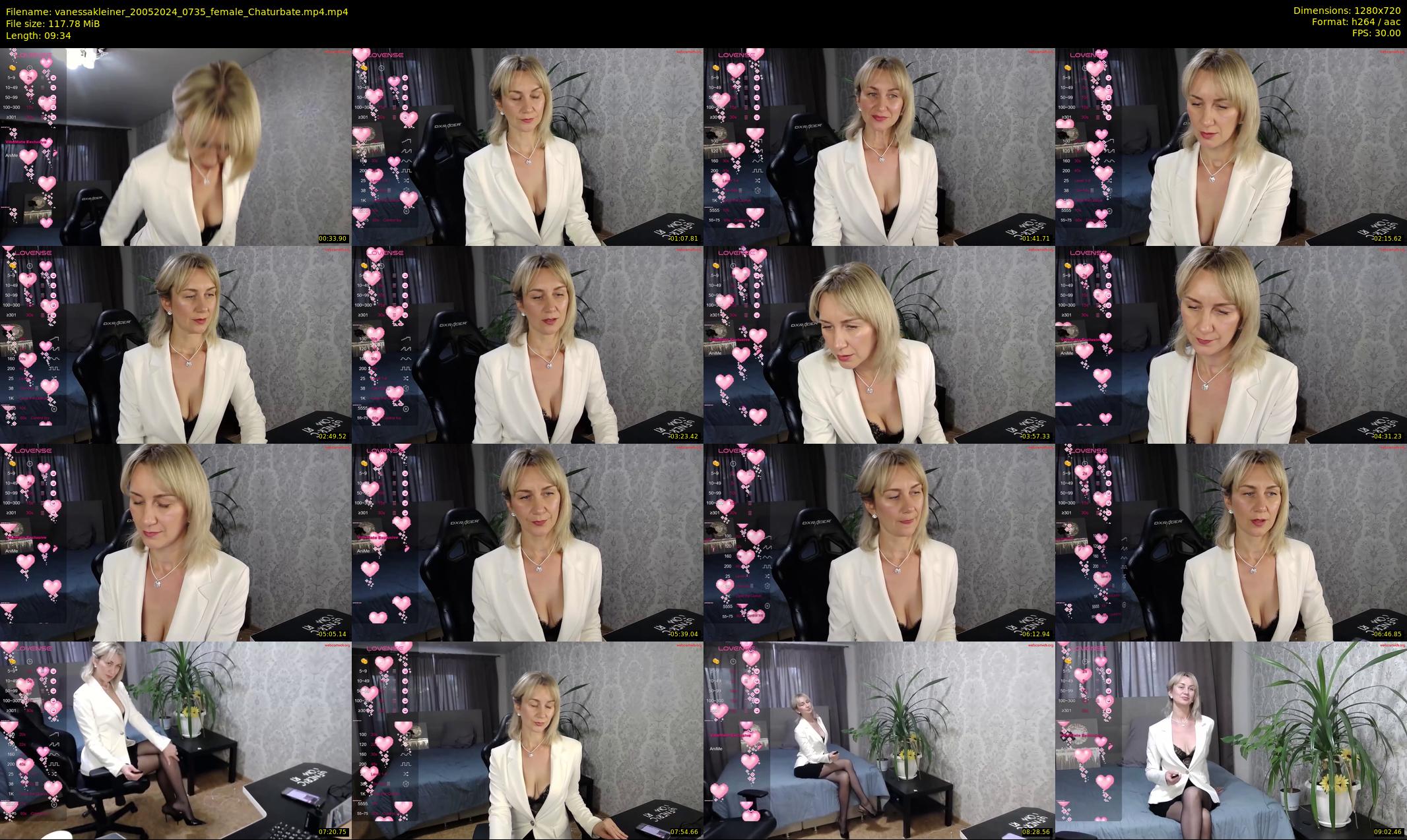 vanessakleiner — 10 minute Chaturbate female cam show recording, 720p, May 20, 2024