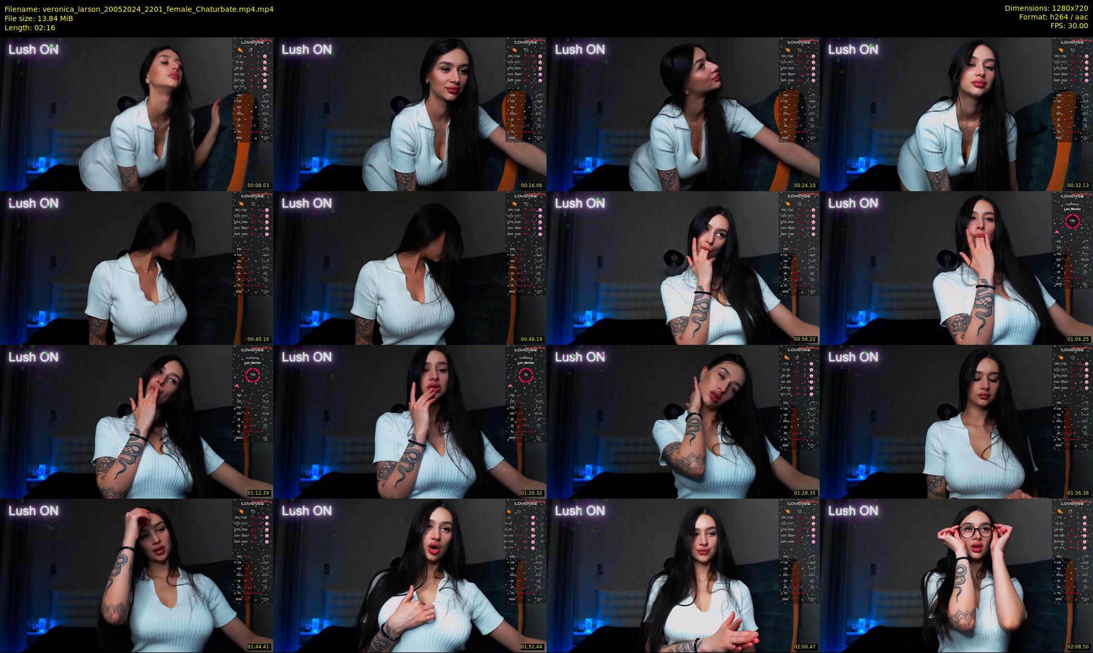 veronica_larson — 3 minute Chaturbate female cam show recording, 720p, May 20, 2024