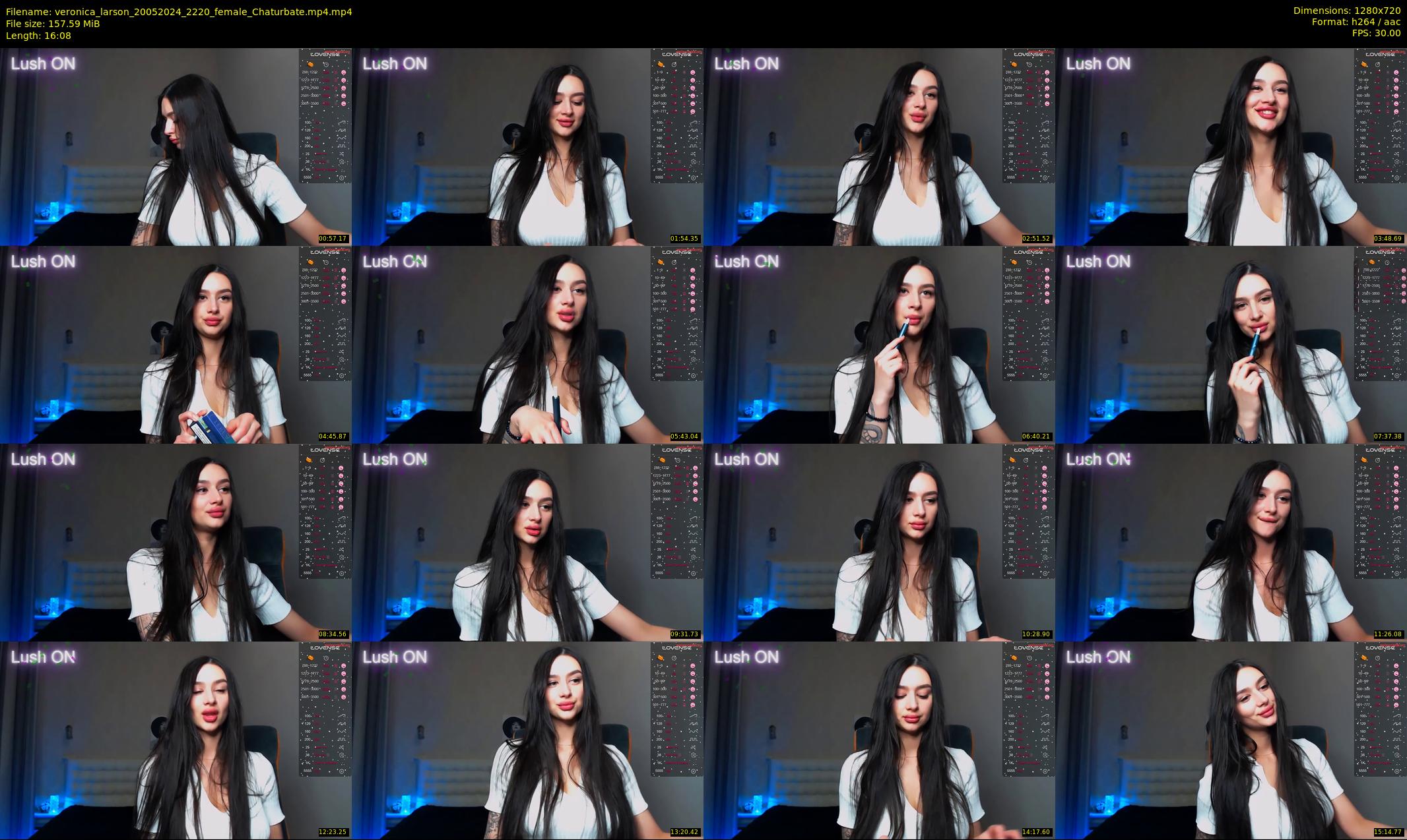 veronica_larson — 17 minute Chaturbate female cam show recording, 720p, May 20, 2024