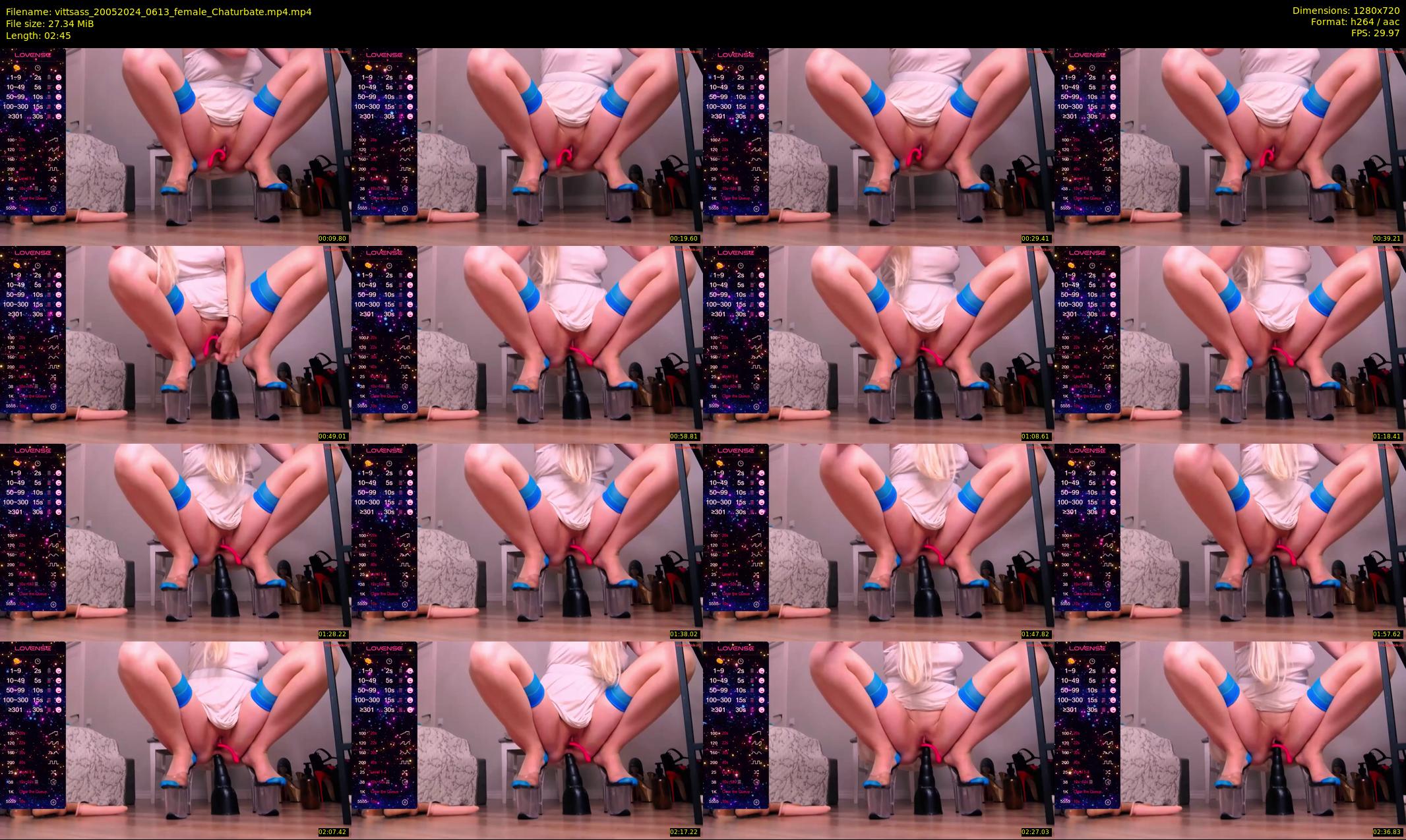 vittsass — 3 minute Chaturbate female cam show recording, 720p, May 20, 2024
