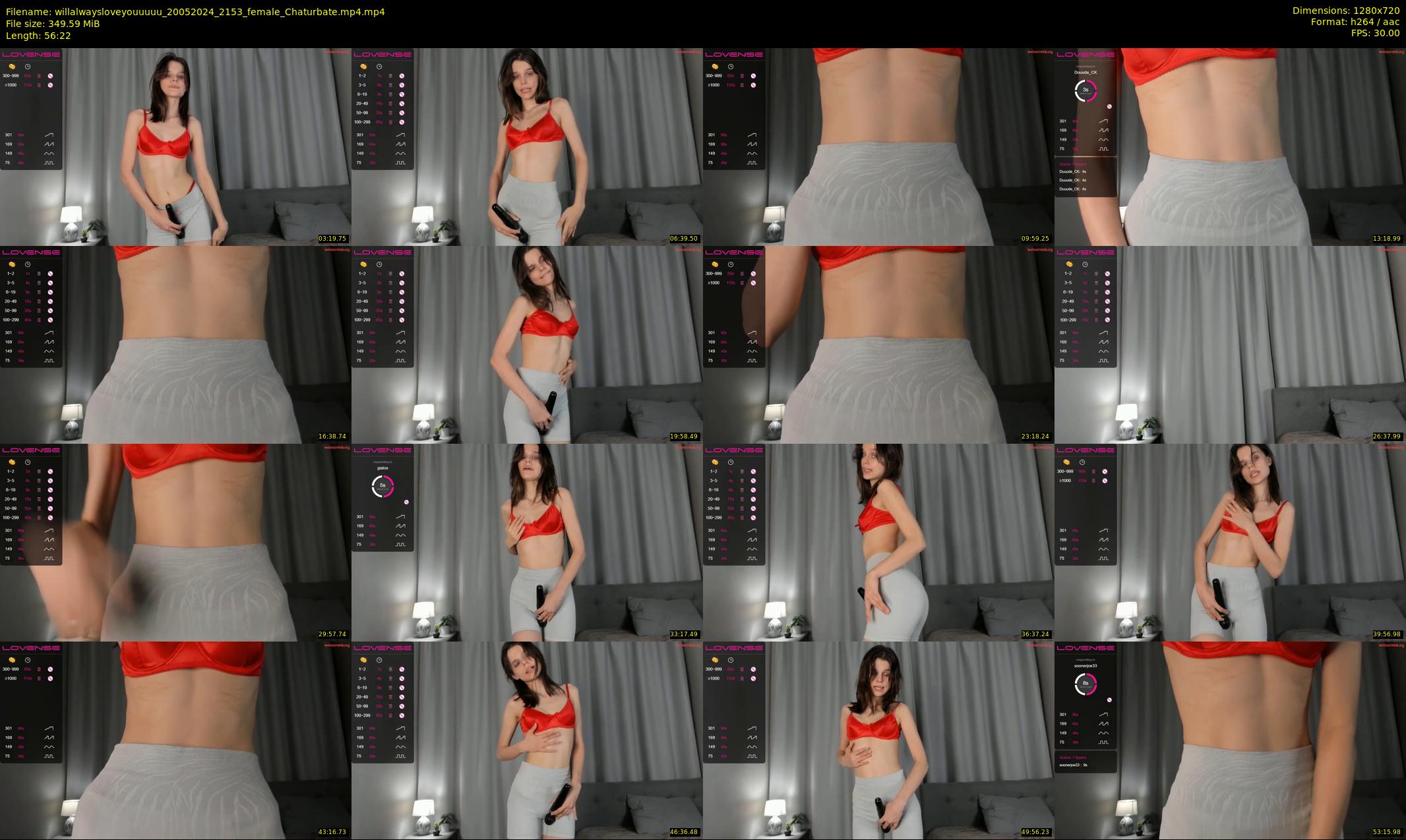 willalwaysloveyouuuuu — 57 minute Chaturbate female cam show recording, 720p, May 20, 2024