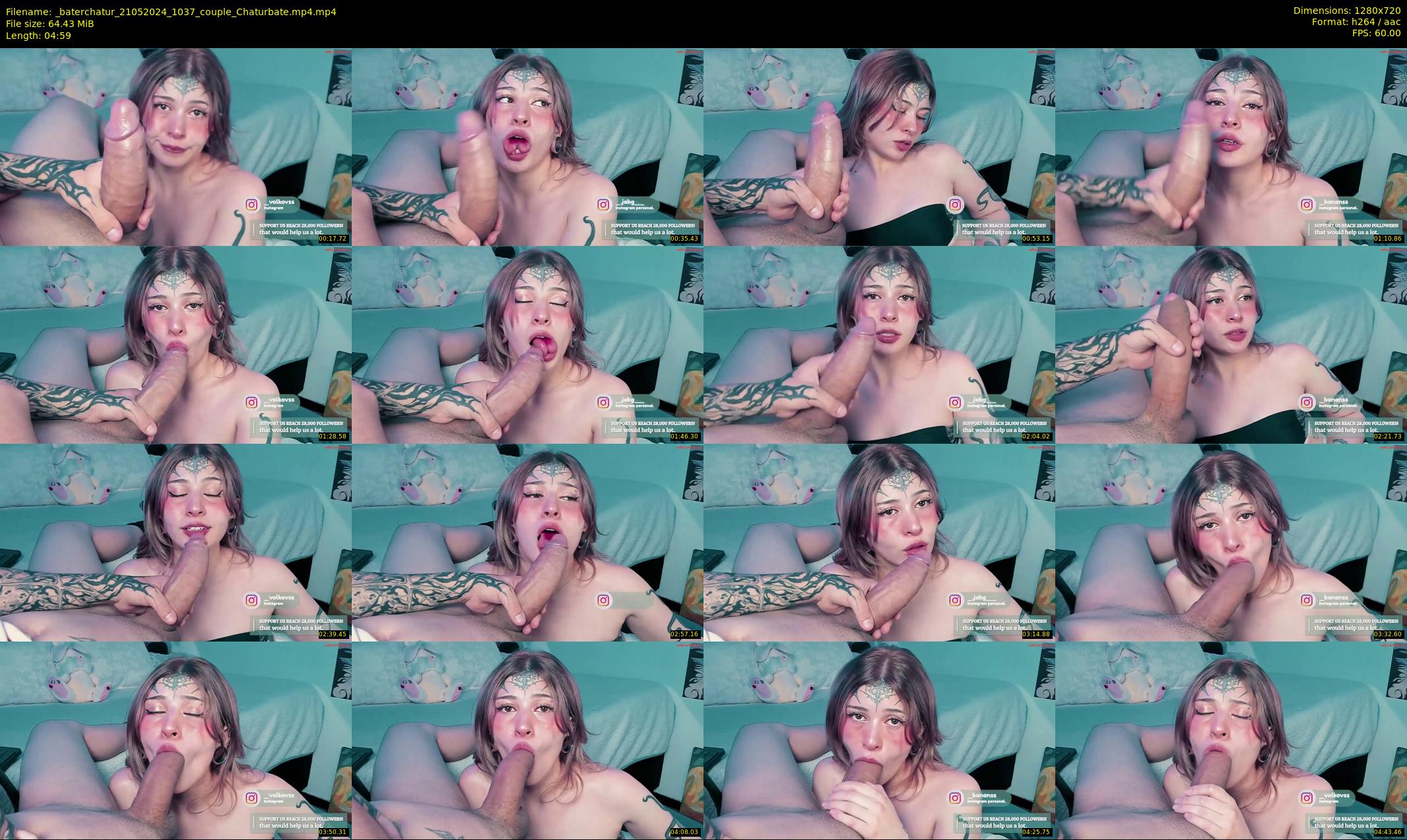 _baterchatur — 5 minute Chaturbate couple cam show recording, 720p, May 21, 2024