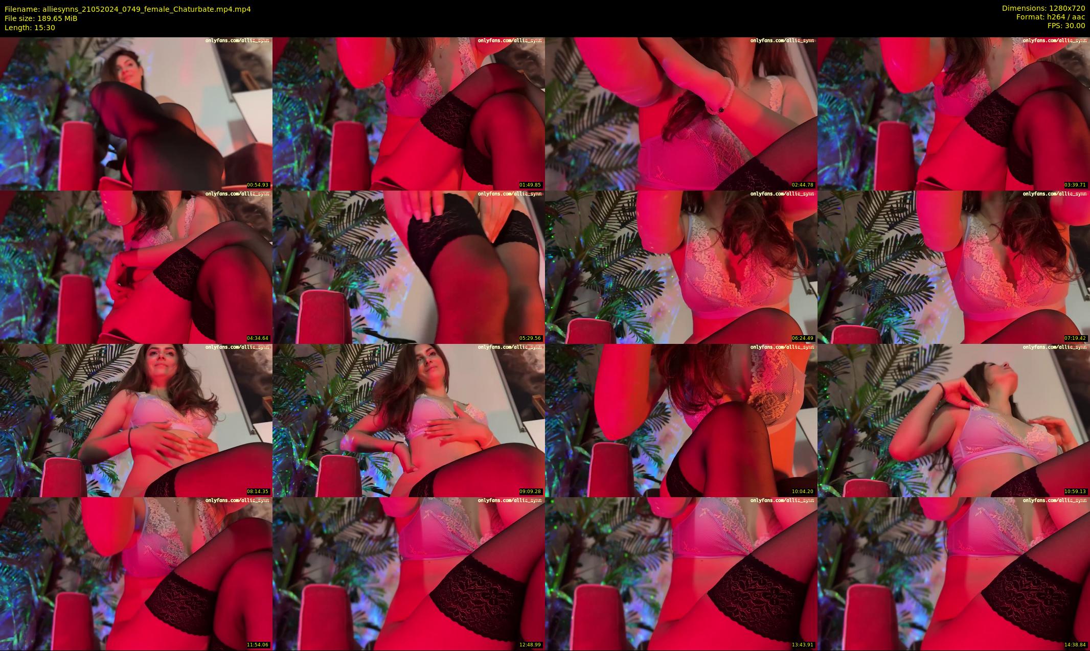 alliesynns — 16 minute Chaturbate female cam show recording, 720p, May 21, 2024