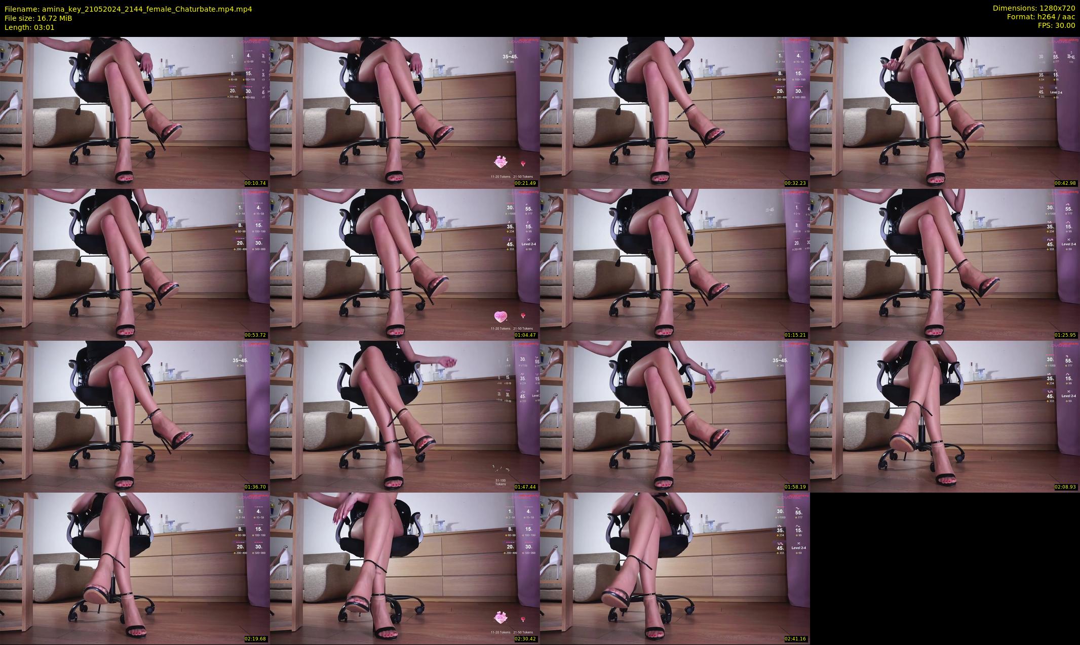amina_key — 4 minute Chaturbate female cam show recording, 720p, May 21, 2024