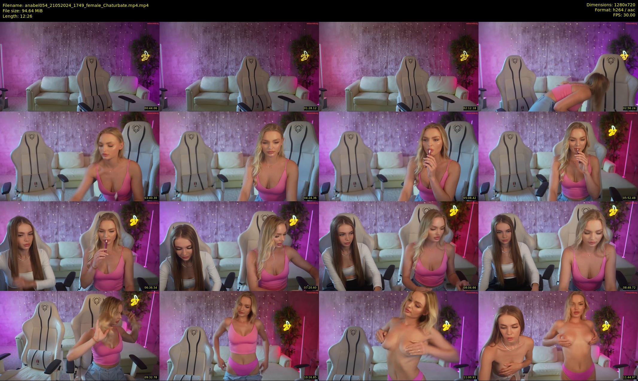 anabel054 — 13 minute Chaturbate female cam show recording, 720p, May 21, 2024