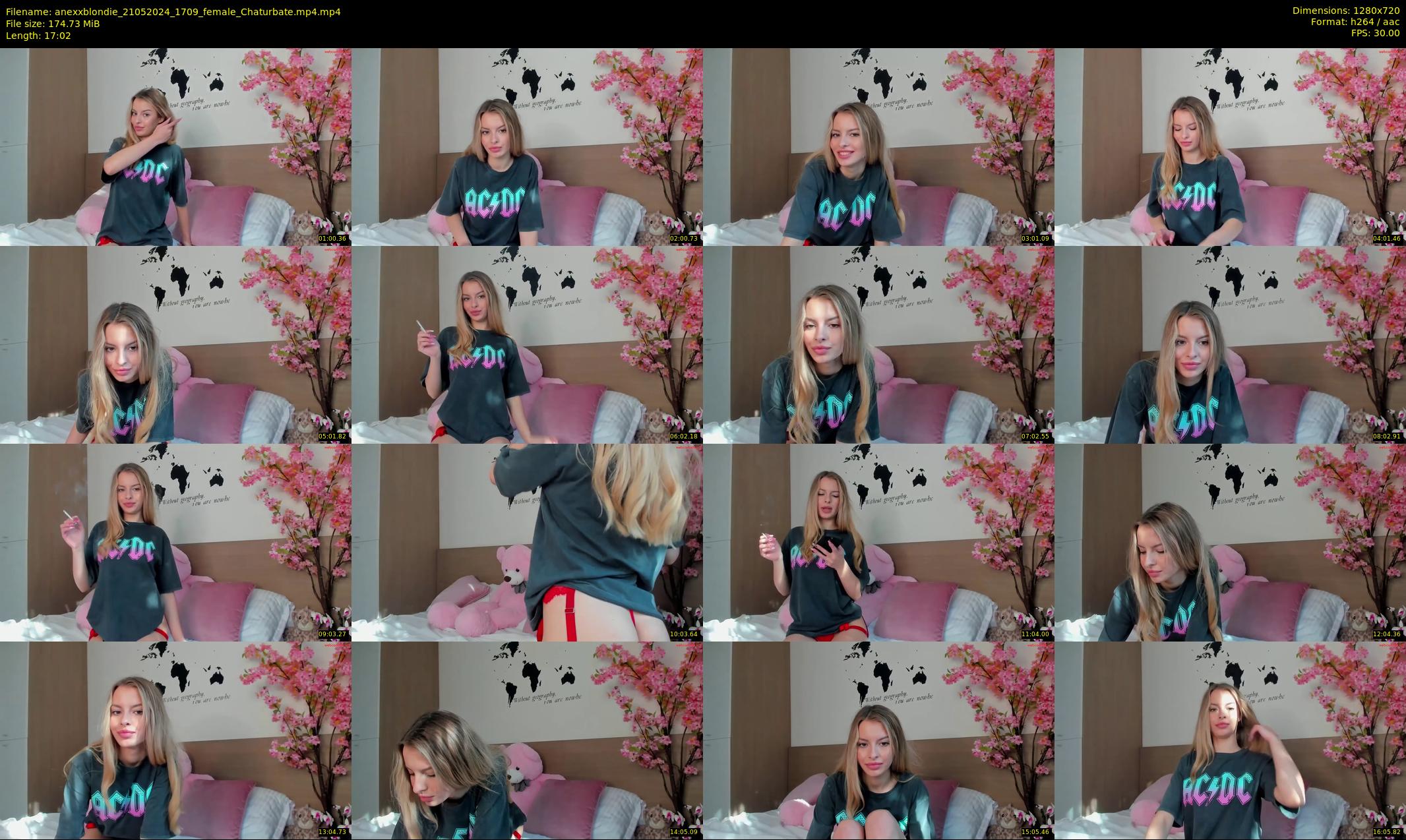 anexxblondie — 18 minute Chaturbate female cam show recording, 720p, May 21, 2024