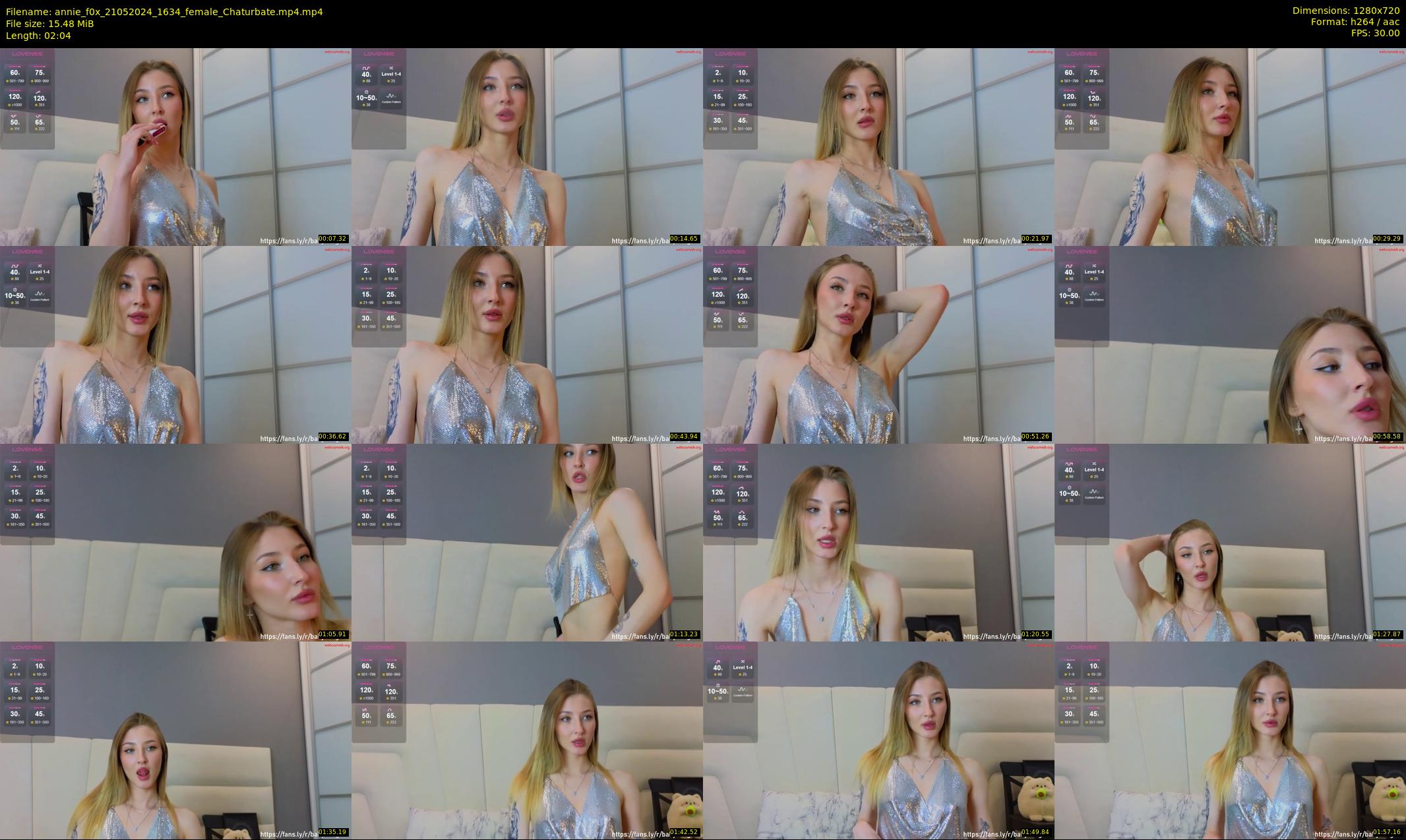 annie_f0x — 3 minute Chaturbate female cam show recording, 720p, May 21, 2024