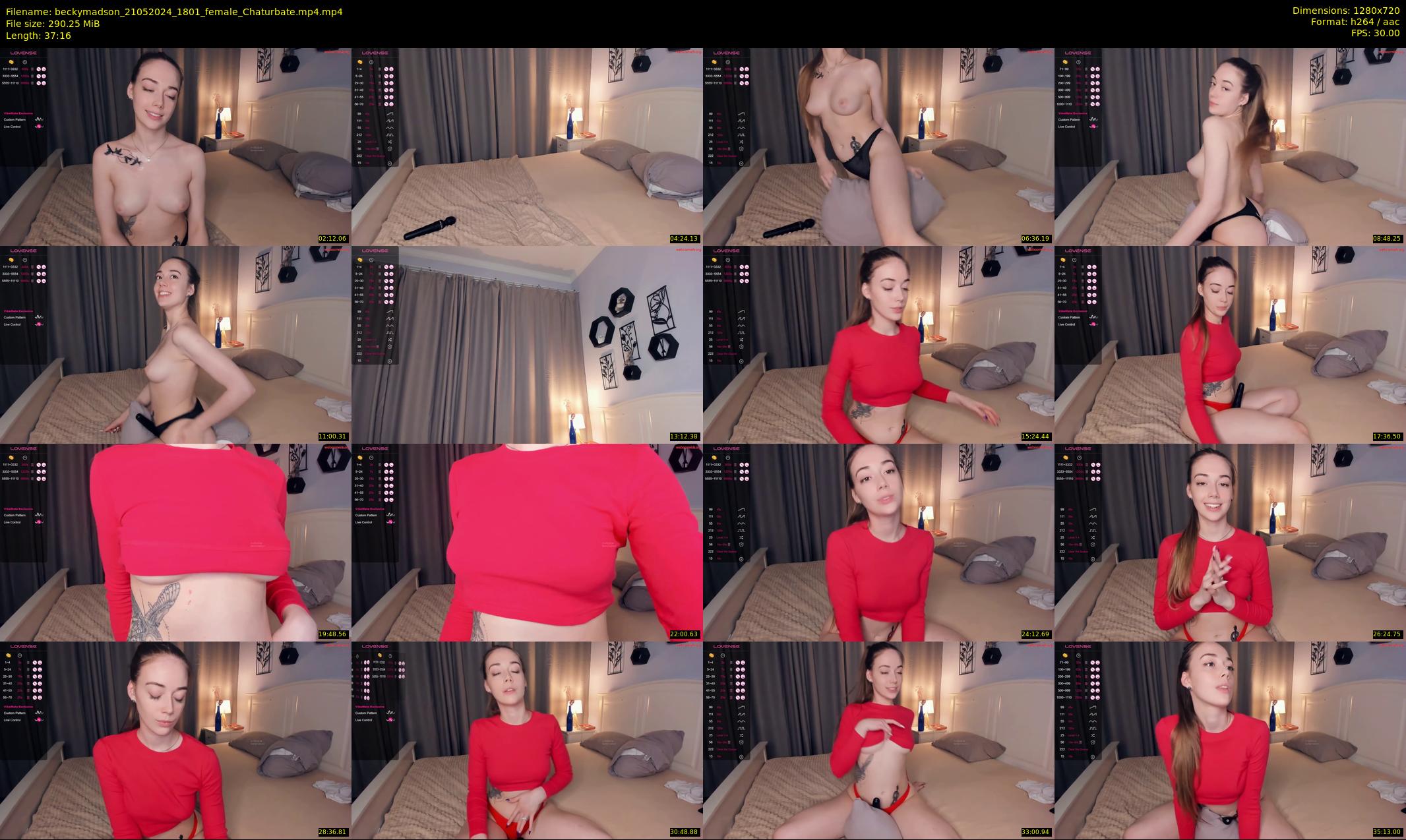 beckymadson — 38 minute Chaturbate female cam show recording, 720p, May 21, 2024