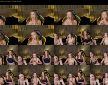bright_diamonds_054 — 8 minute Chaturbate couple cam show recording, 720p, May 21, 2024