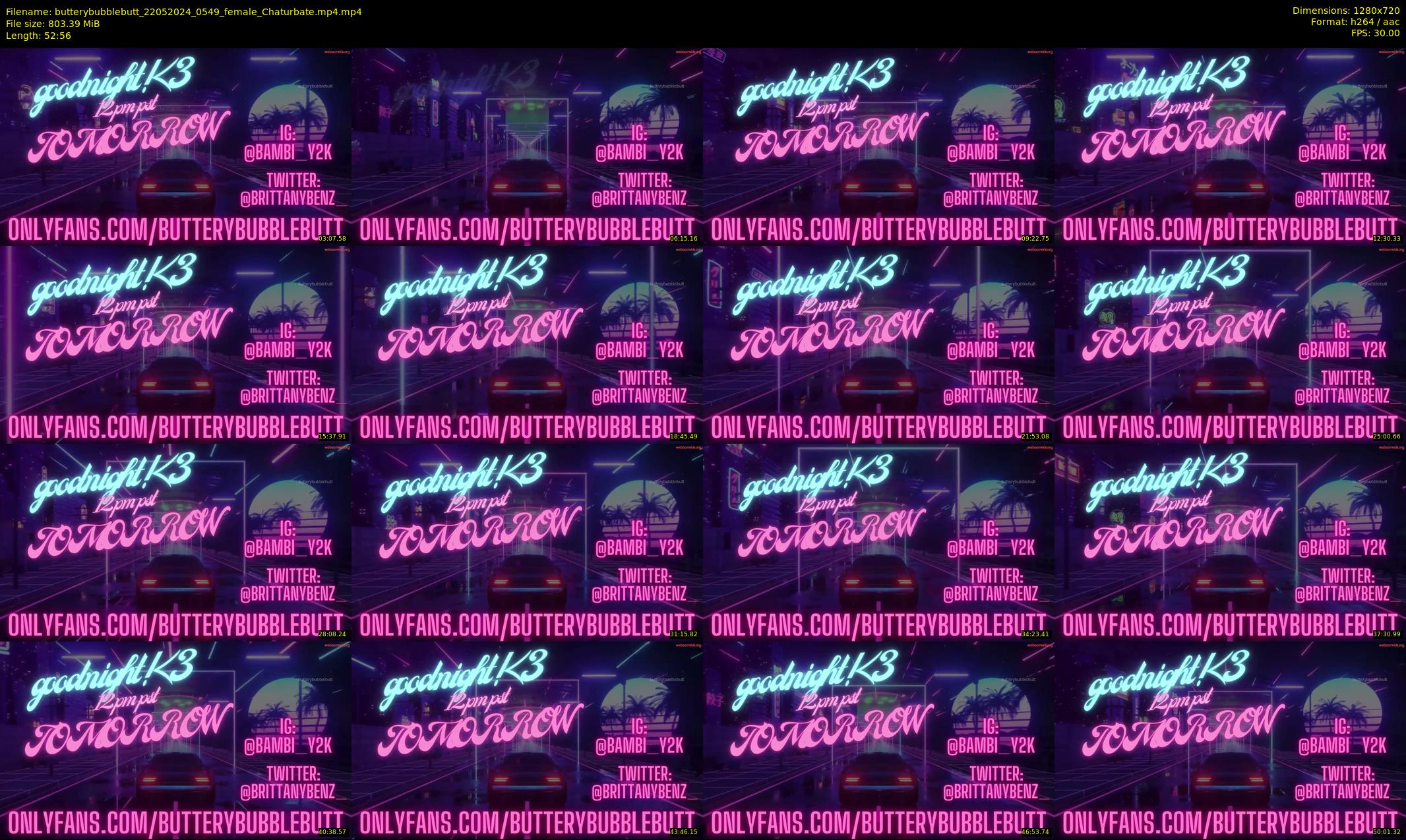 butterybubblebutt — 53 minute Chaturbate couple cam show recording, 720p, May 22, 2024
