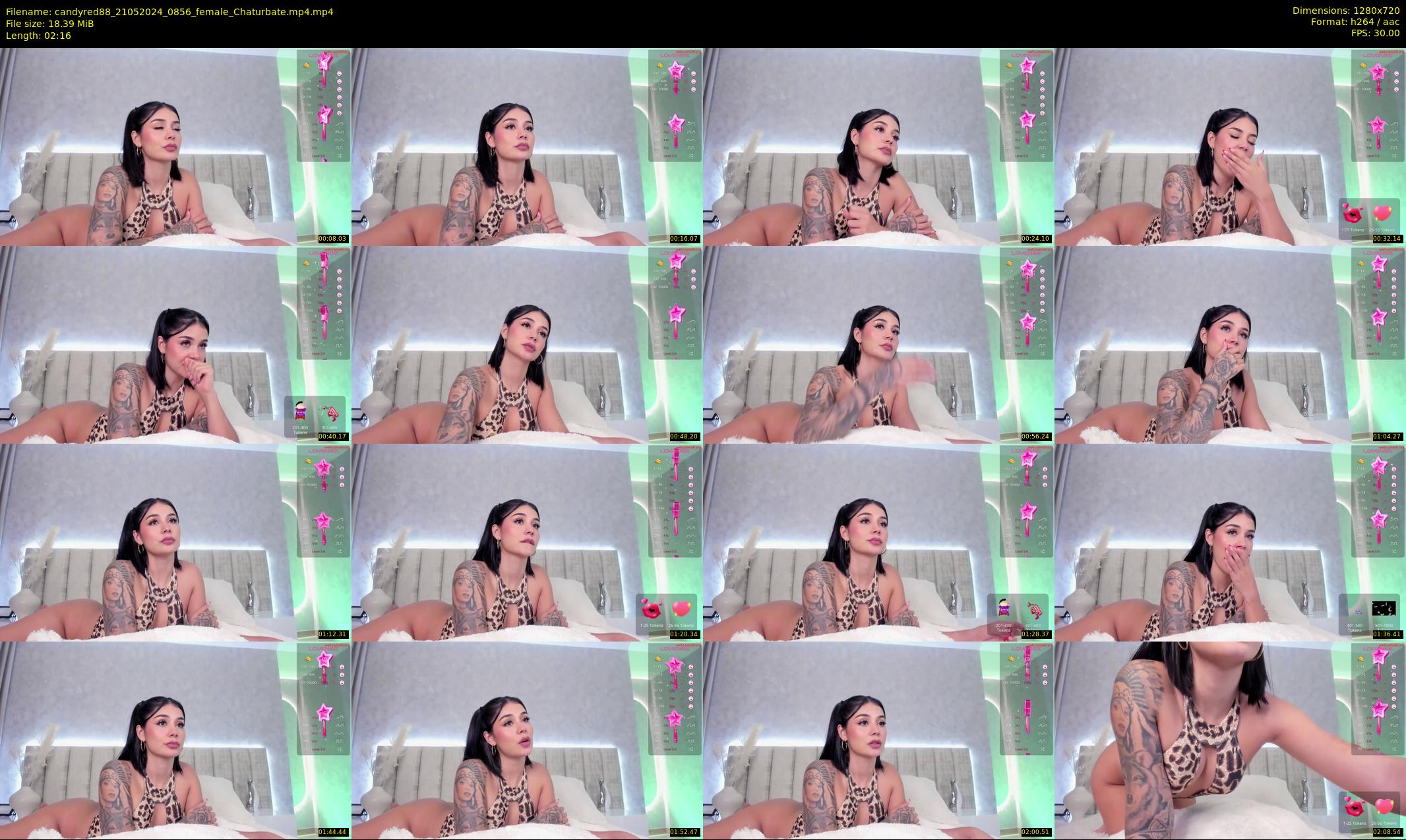 candyred88 — 3 minute Chaturbate female cam show recording, 720p, May 21, 2024