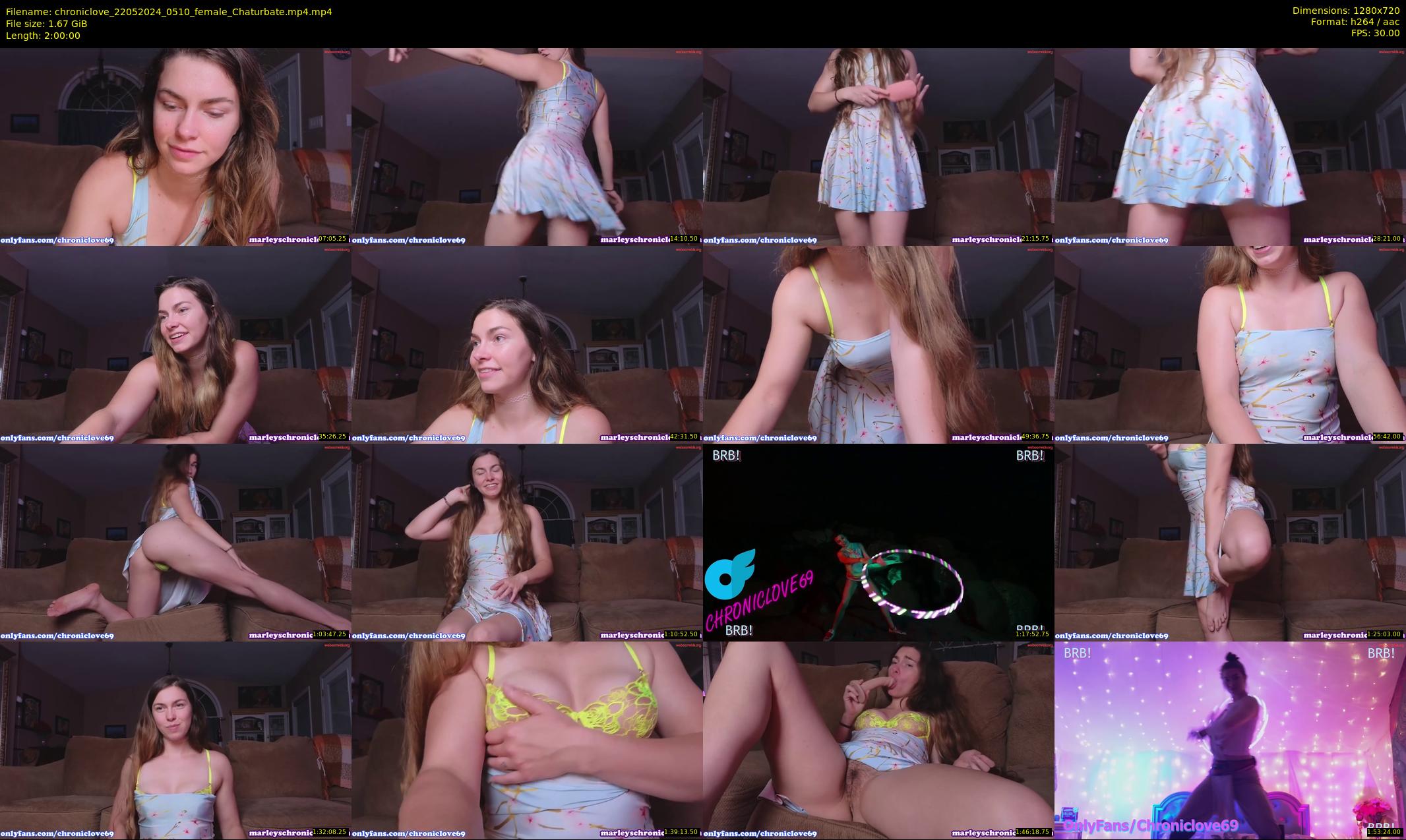 chroniclove — 120 minute Chaturbate female cam show recording, 720p, May 22, 2024