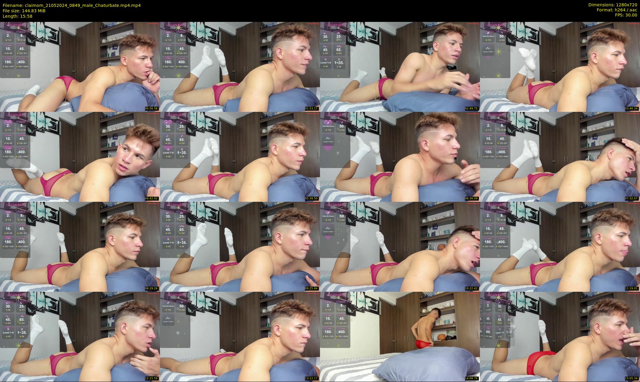 claimom — 16 minute Chaturbate male cam show recording, 720p, May 21, 2024