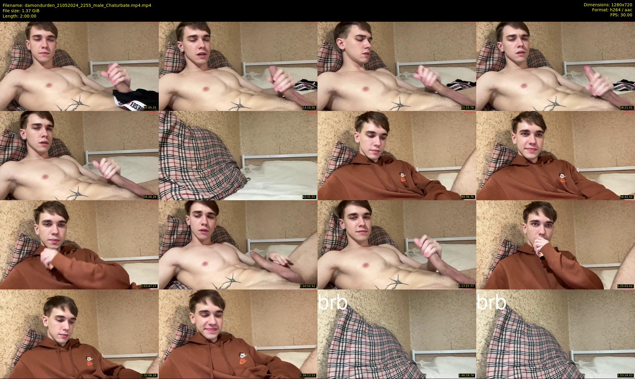 damondurden — 120 minute Chaturbate male cam show recording, 720p, May 21, 2024