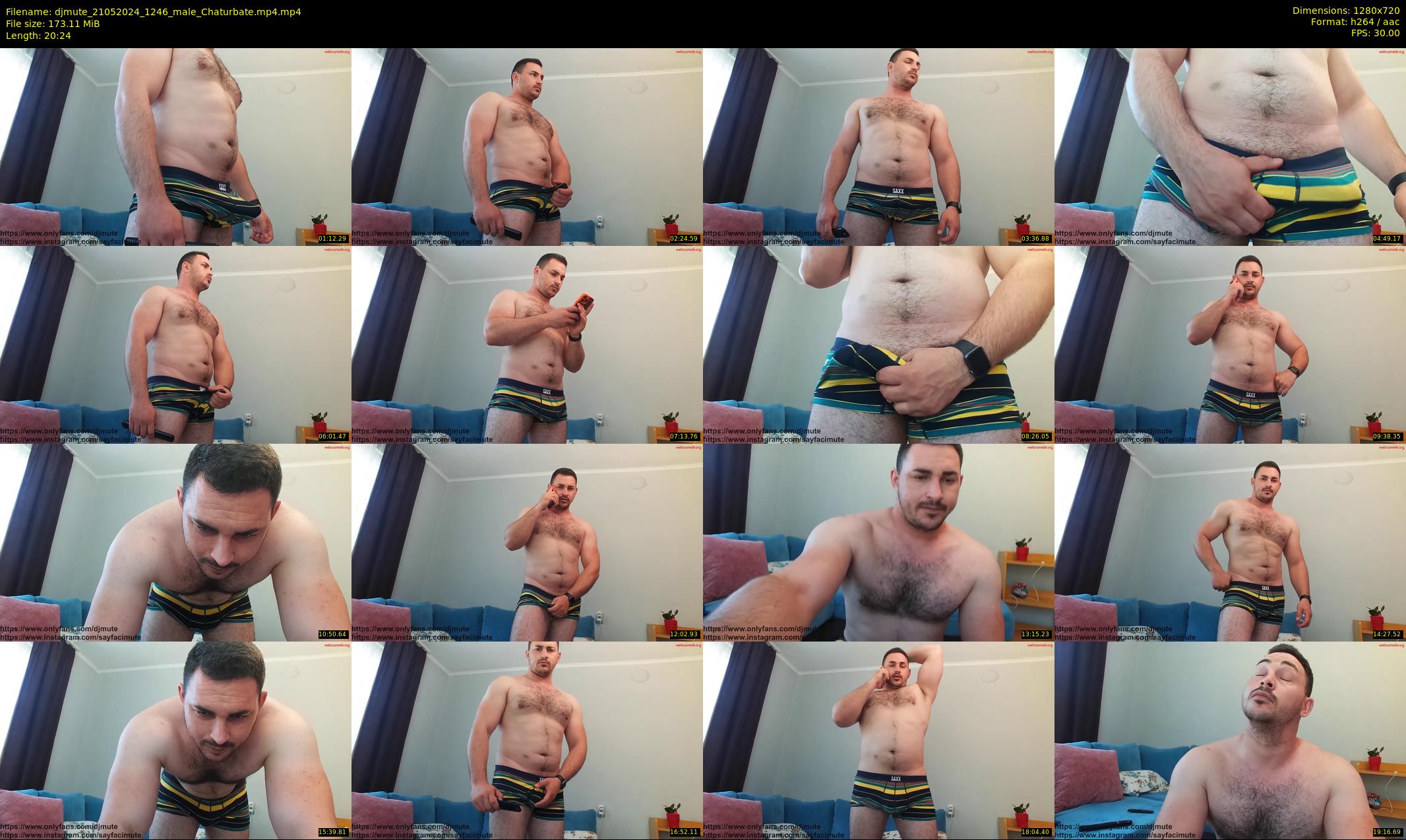 djmute — 21 minute Chaturbate male cam show recording, 720p, May 21, 2024