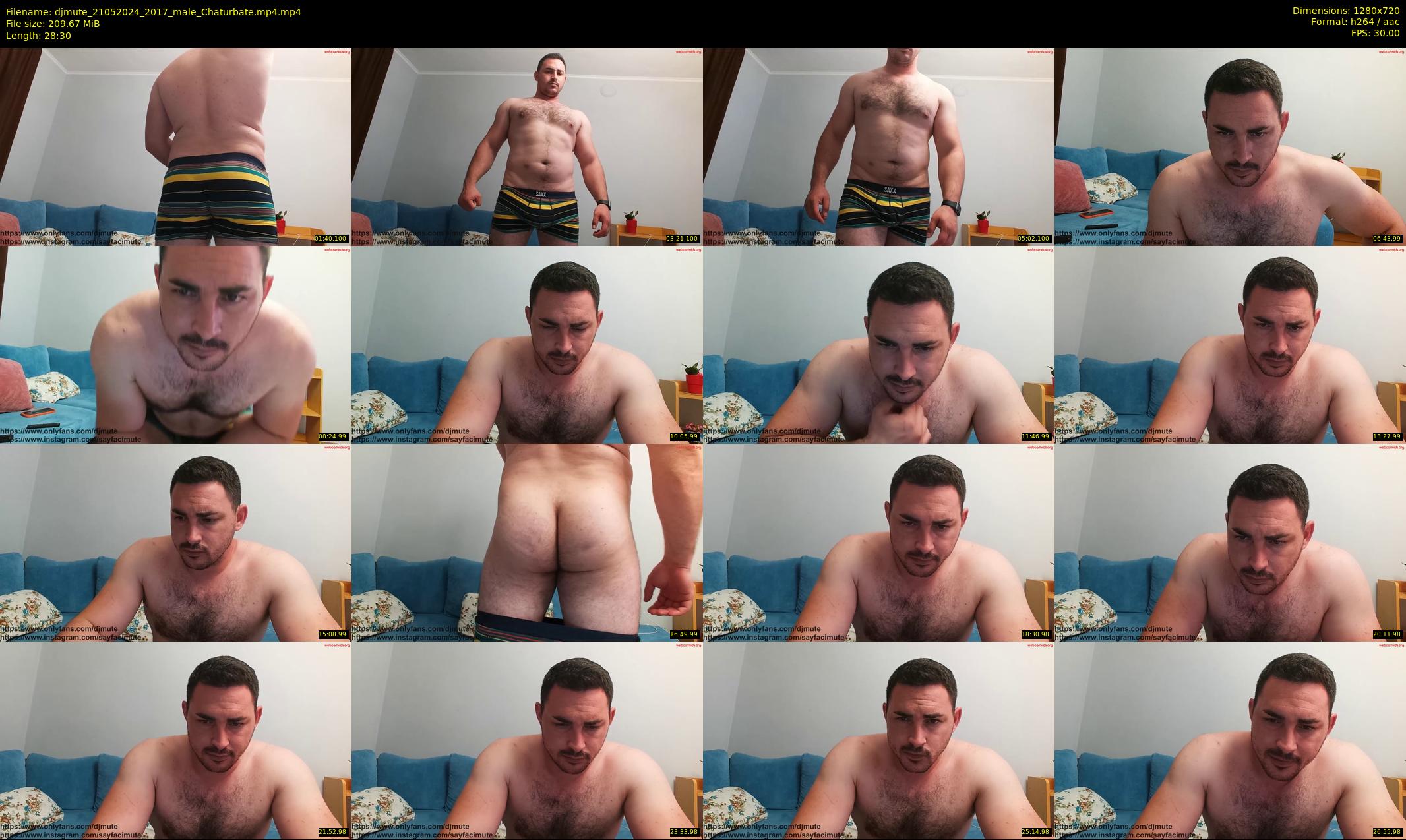 djmute — 29 minute Chaturbate male cam show recording, 720p, May 21, 2024