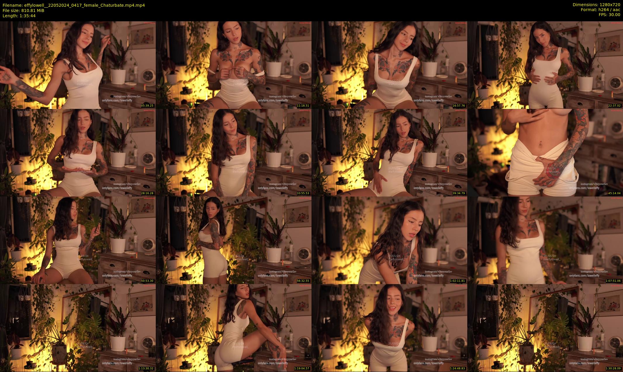 effylowell_ — 96 minute Chaturbate female cam show recording, 720p, May 22, 2024